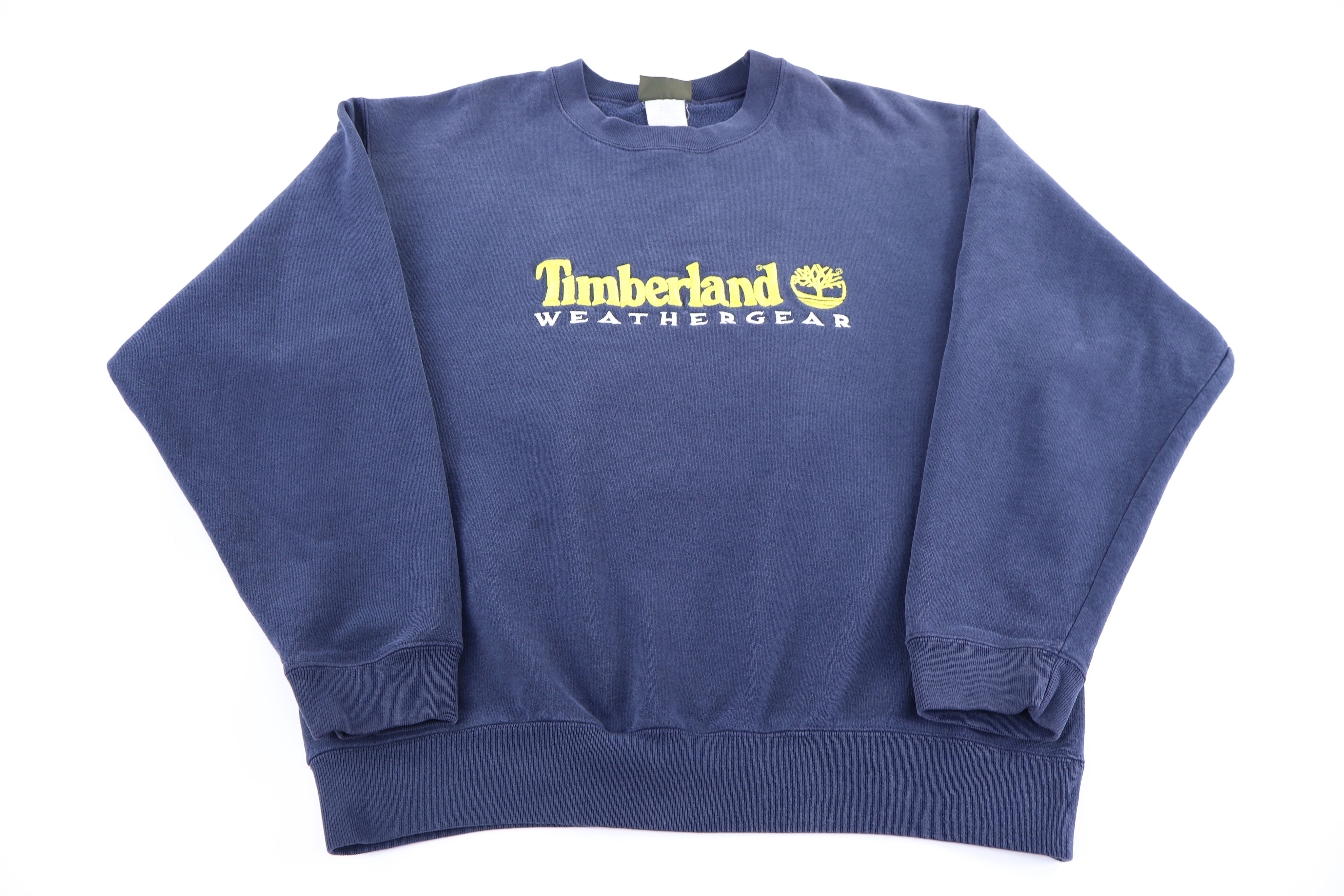 90's Timberland Embroidered Navy Sweatshirt
