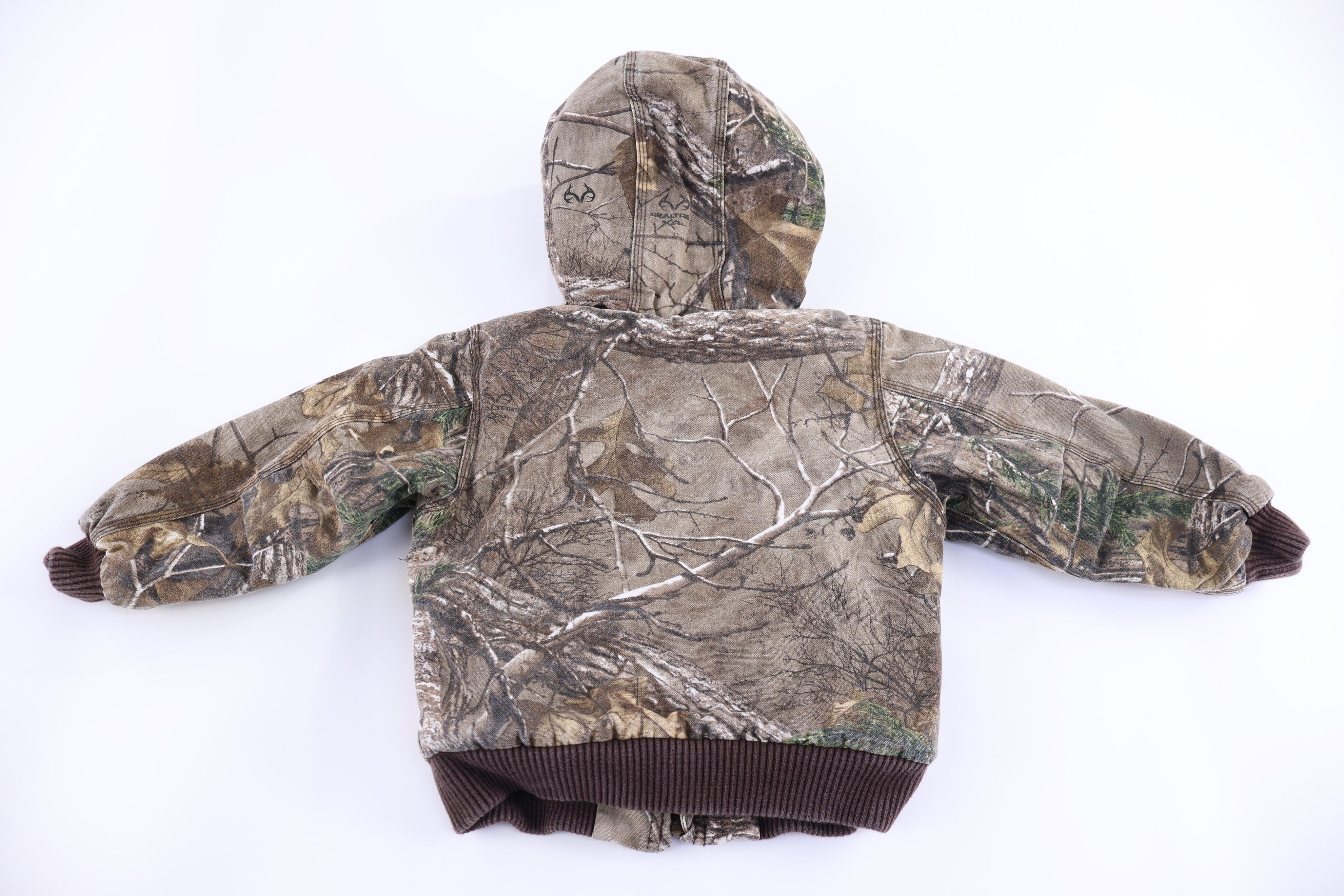 Youth Carhartt Logo Patch Camo Full Zip Jacket