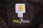Carhartt Logo Patch Brown Full Zip Jacket