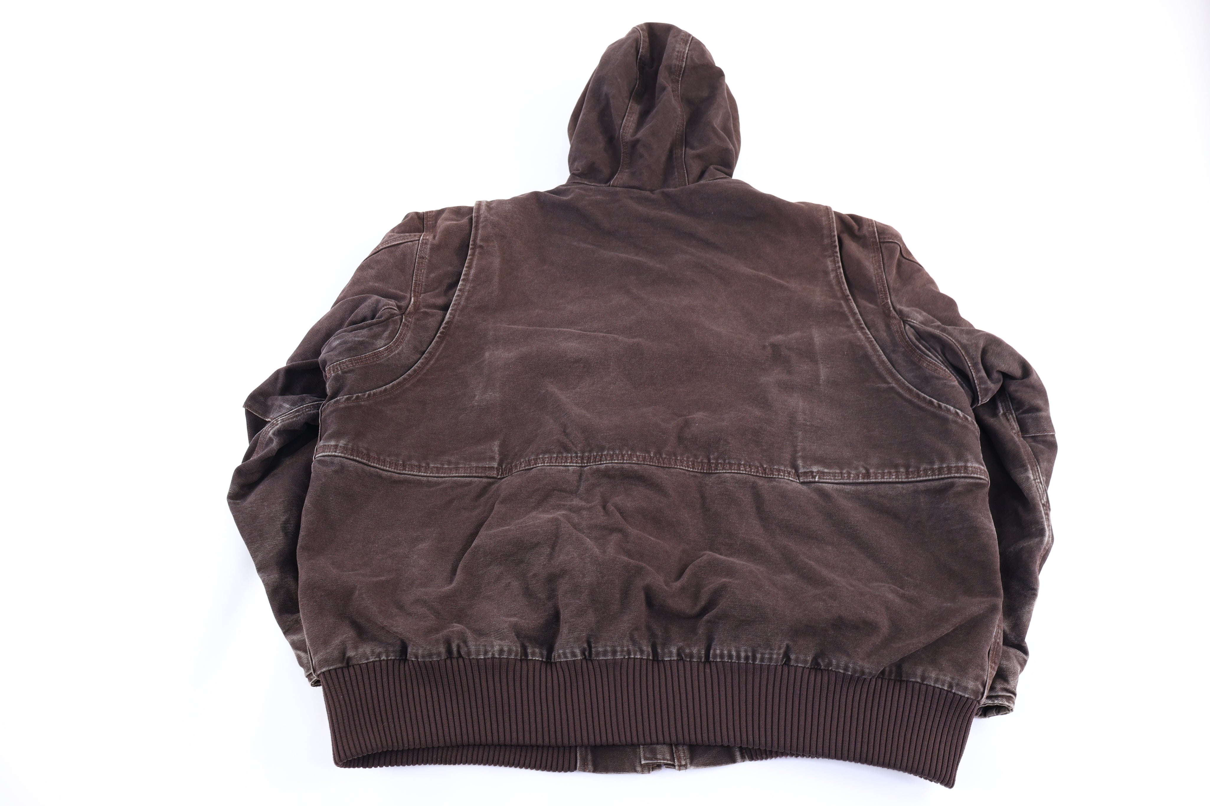 Carhartt Logo Patch Brown Full Zip Jacket