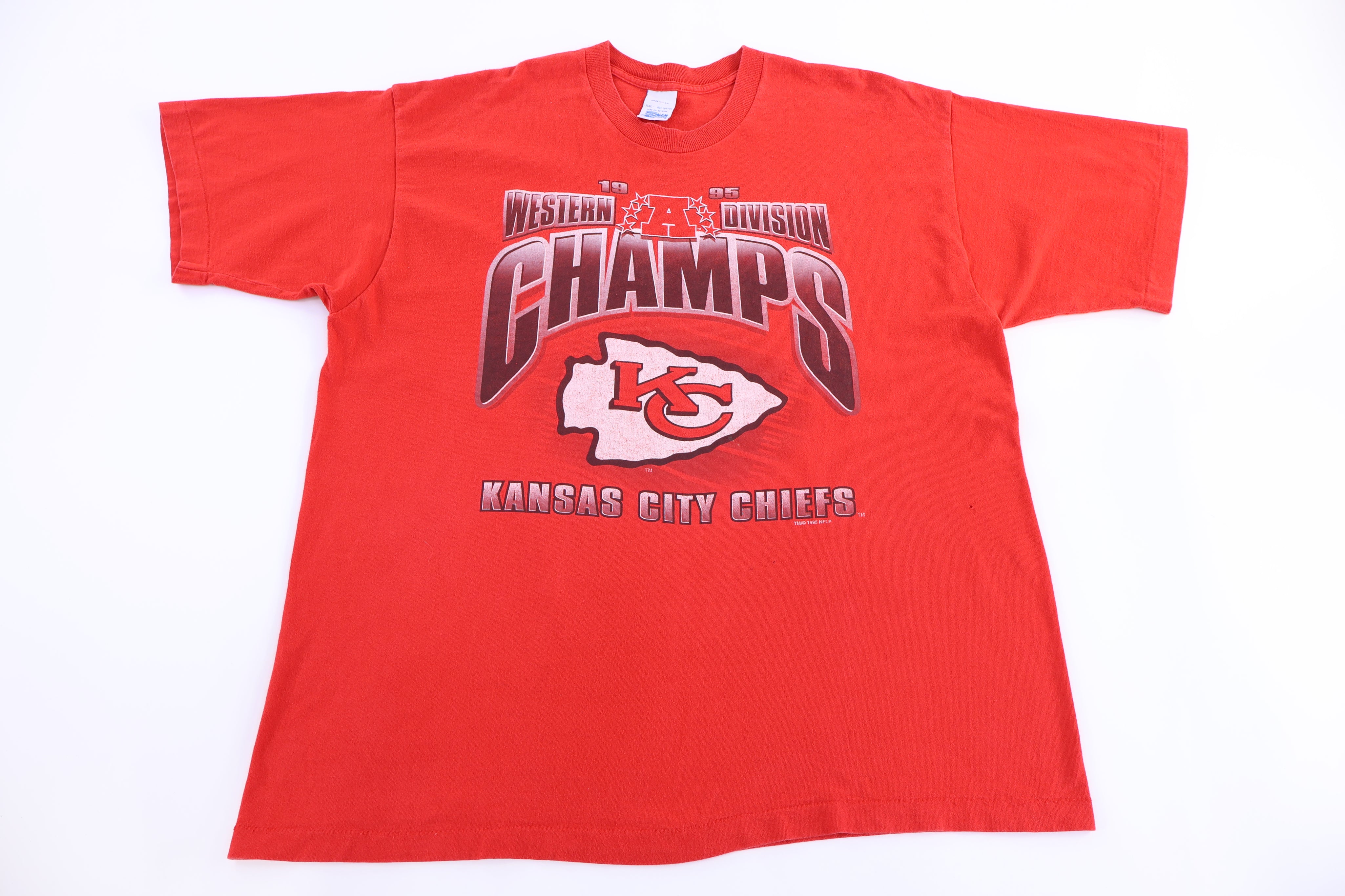 1995 Kansas City Chiefs Football Western Division Champs T-shirt