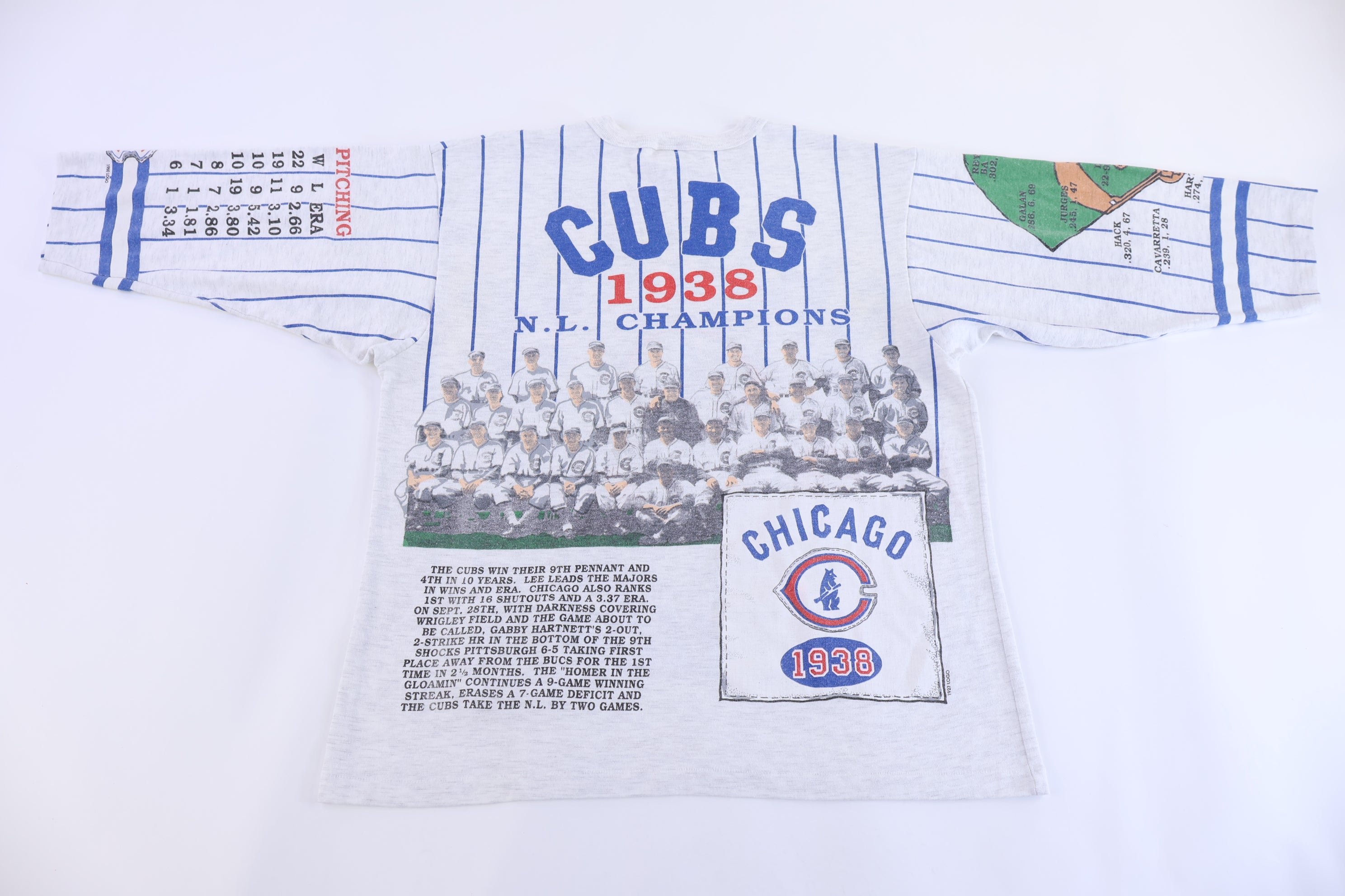 1991 Chicago Cubs Baseball T-shirt