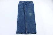 Carhartt Logo Patch Dark Denim Jeans