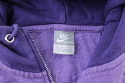 Women's Y2K Nike Embroidered Logo Purple Zip Up Jacket