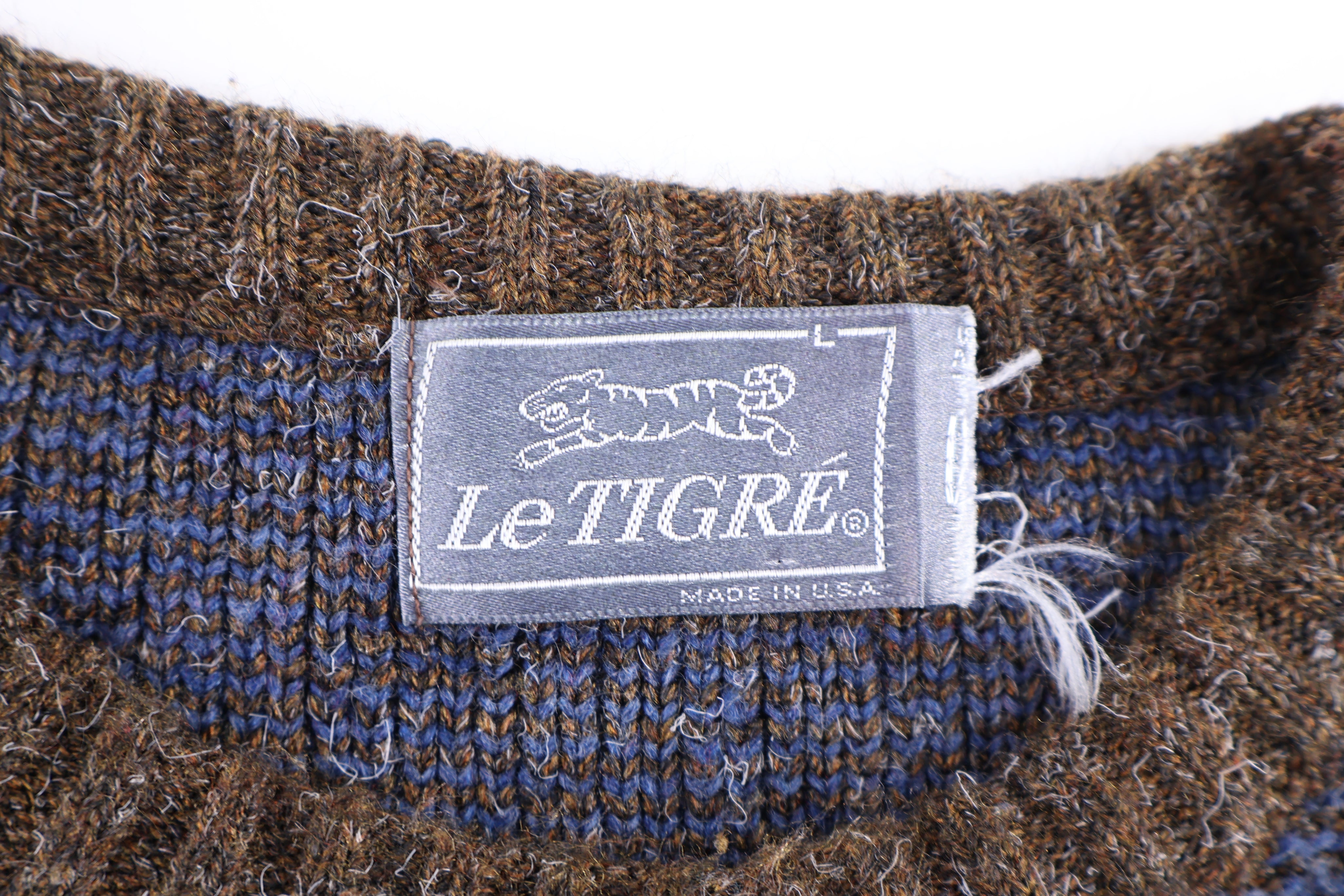 90's Le Tigre Multicolor Knit Sweater