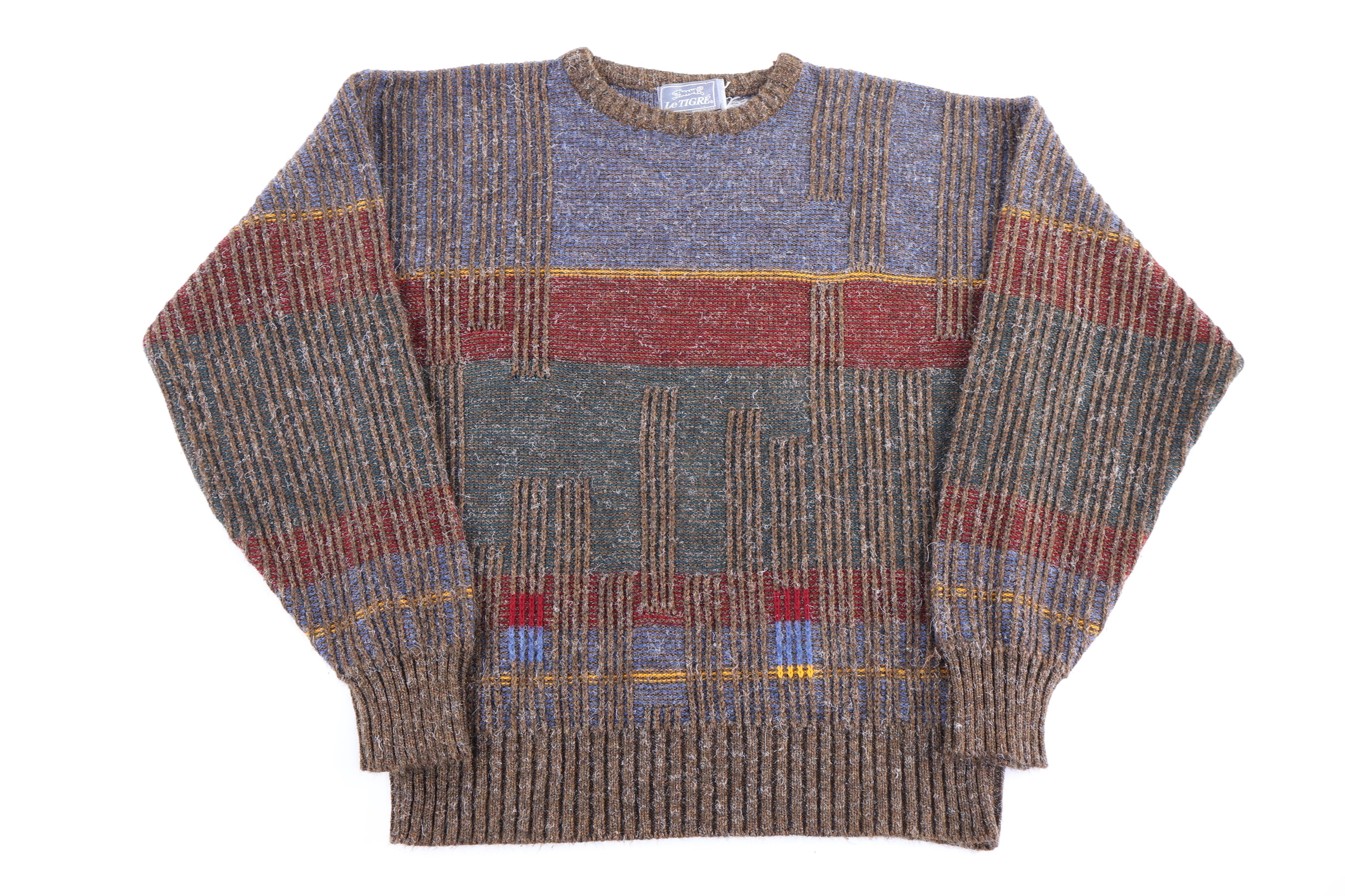 90's Le Tigre Multicolor Knit Sweater