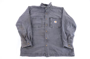 Carhartt Logo Patch Grey LS Button Down