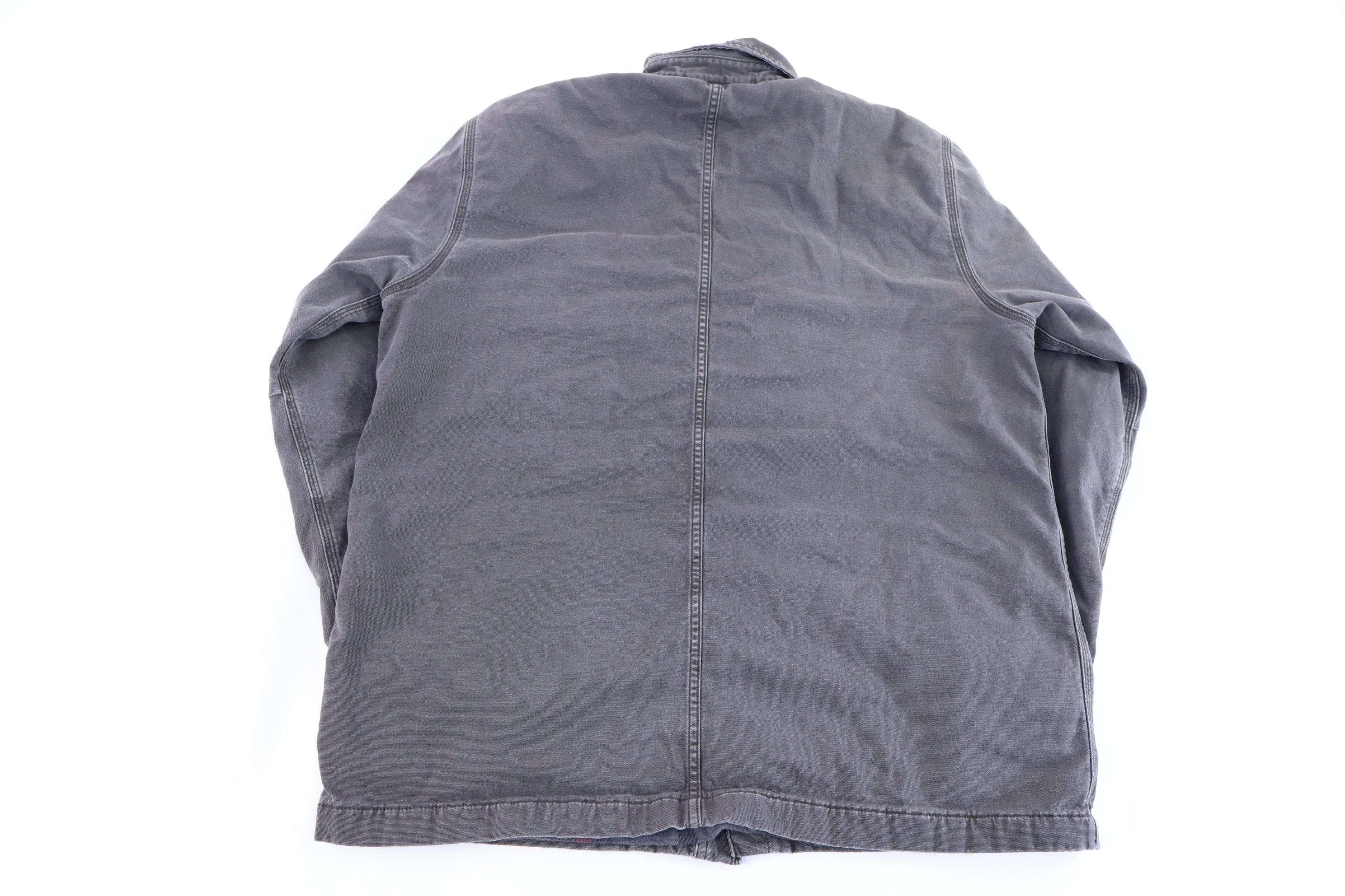 Carhartt Logo Patch Grey LS Button Down