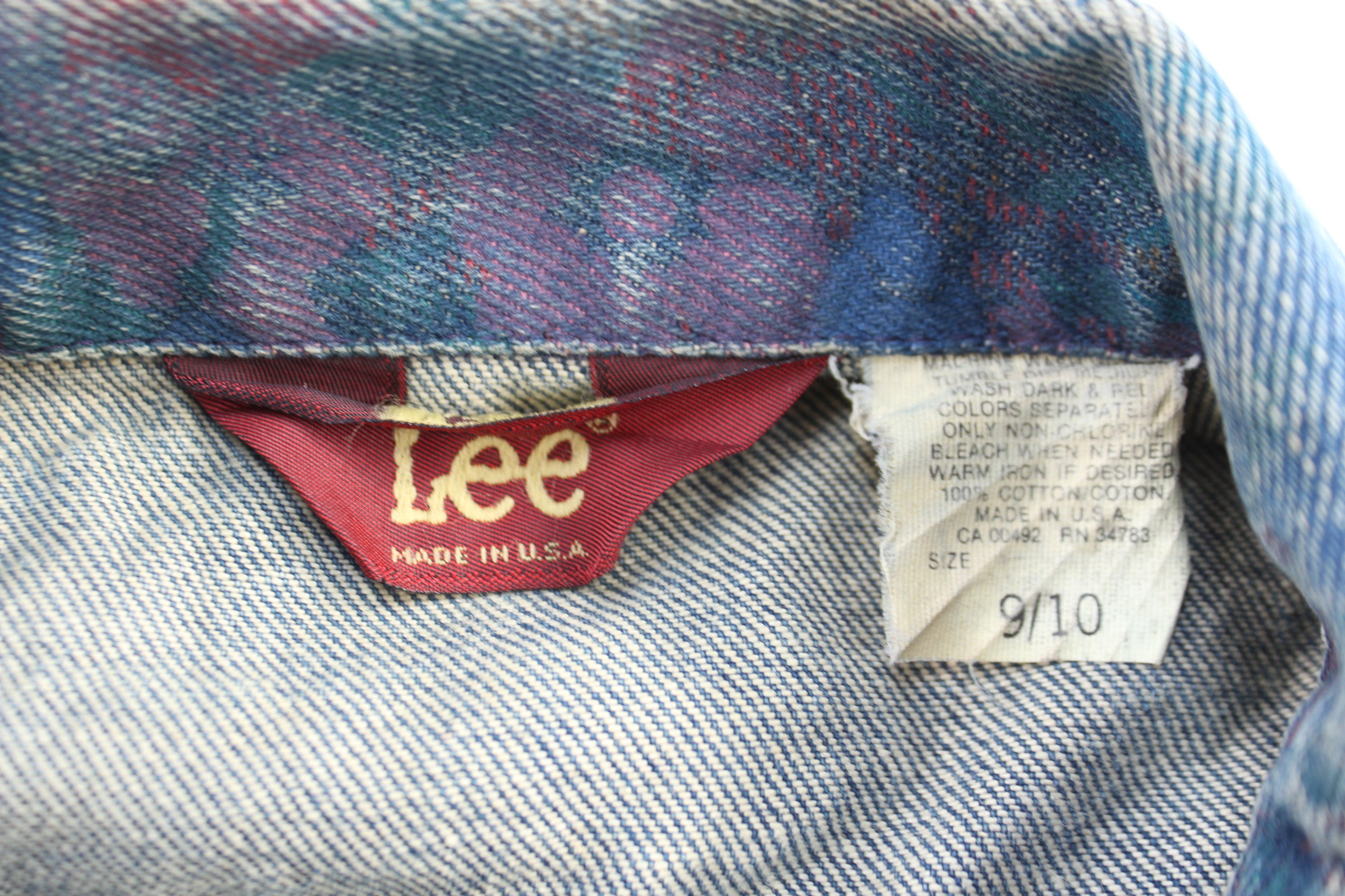Women's 90's Lee Multipatterned Denim Trucker Jacket