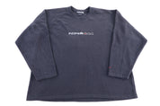 Vintage Nike Embroidered Black Fleece Pullover