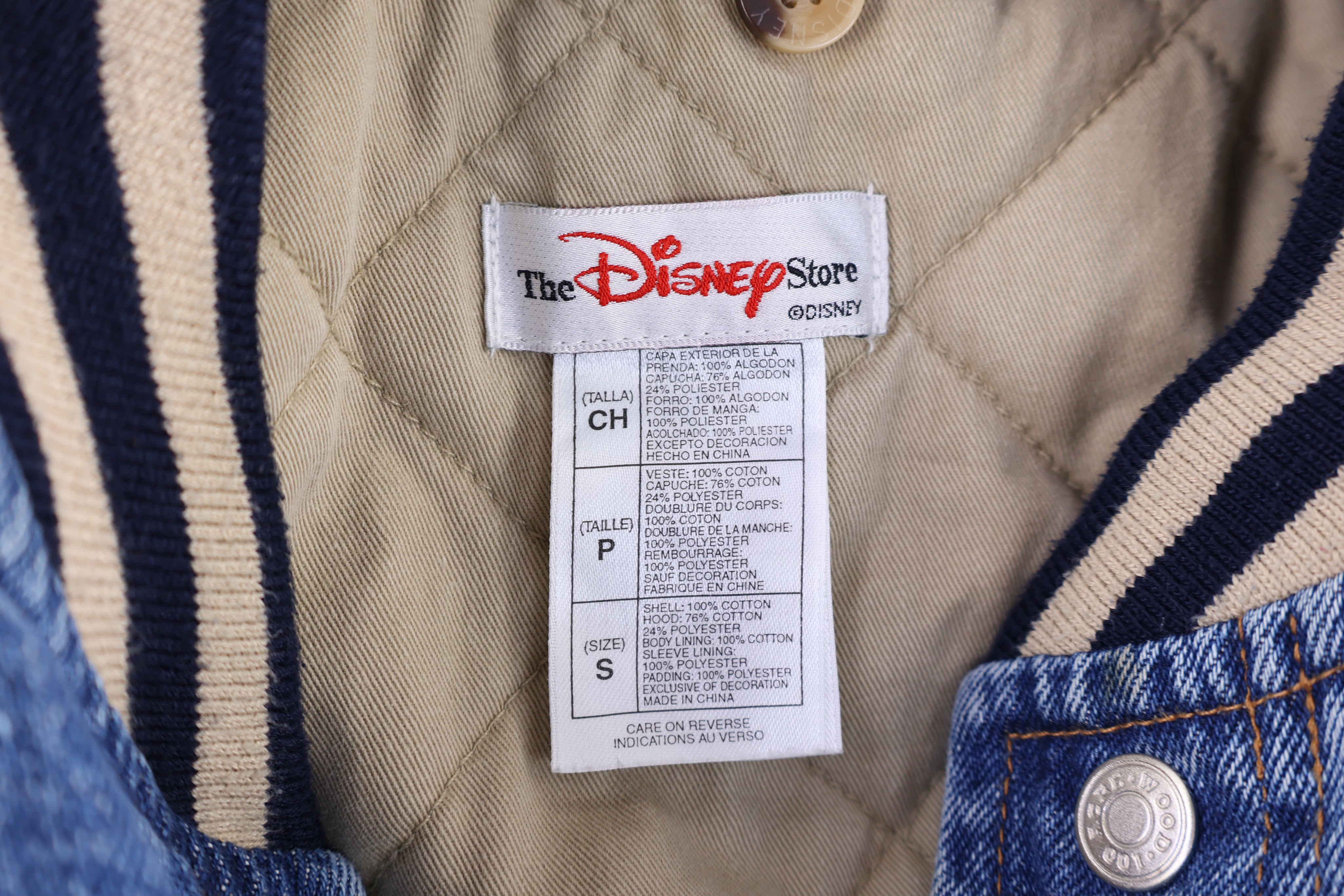 Vintage The Disney Store Varsity Bomber Jacket