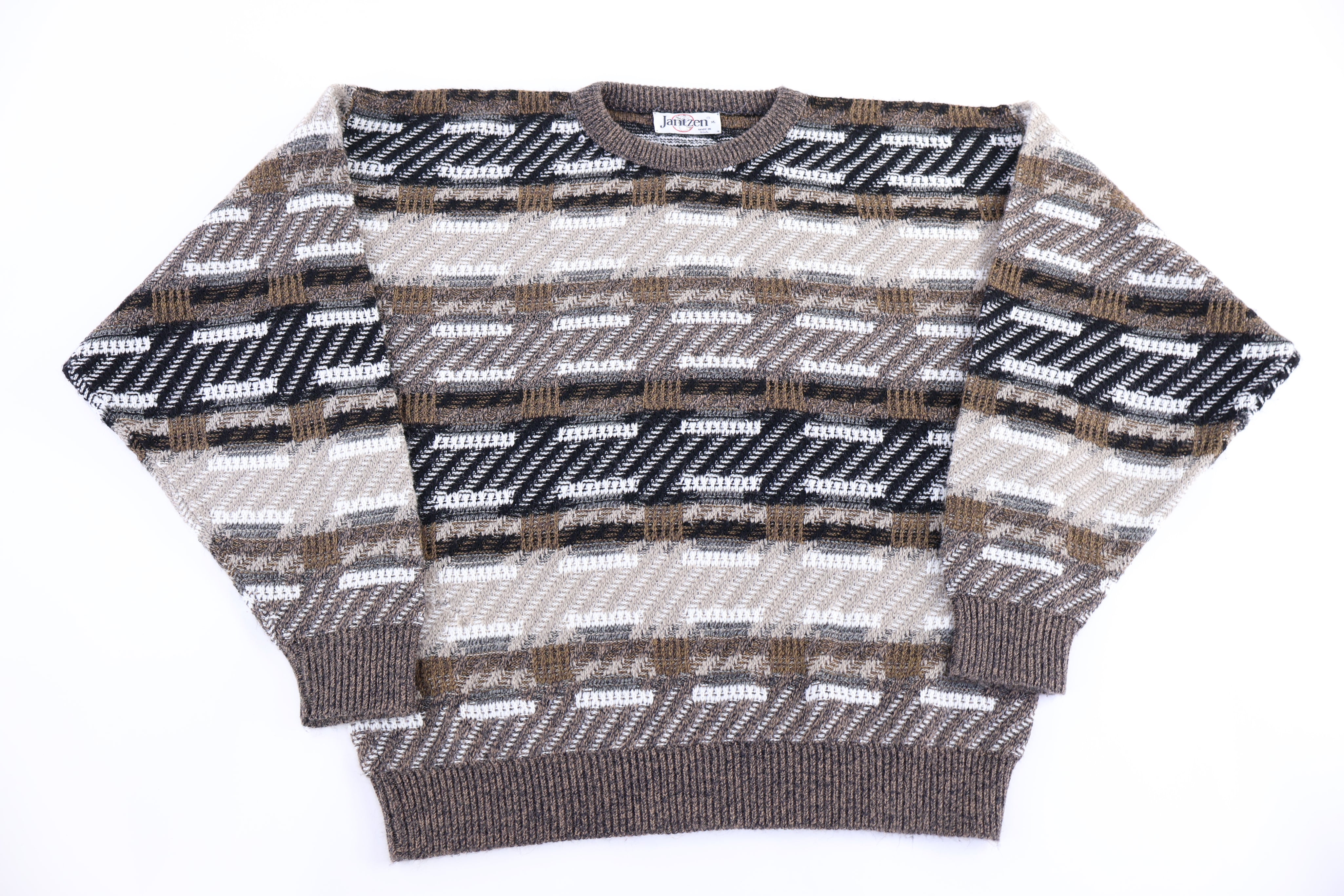 90's Jantzen Multipattern Knit Sweater