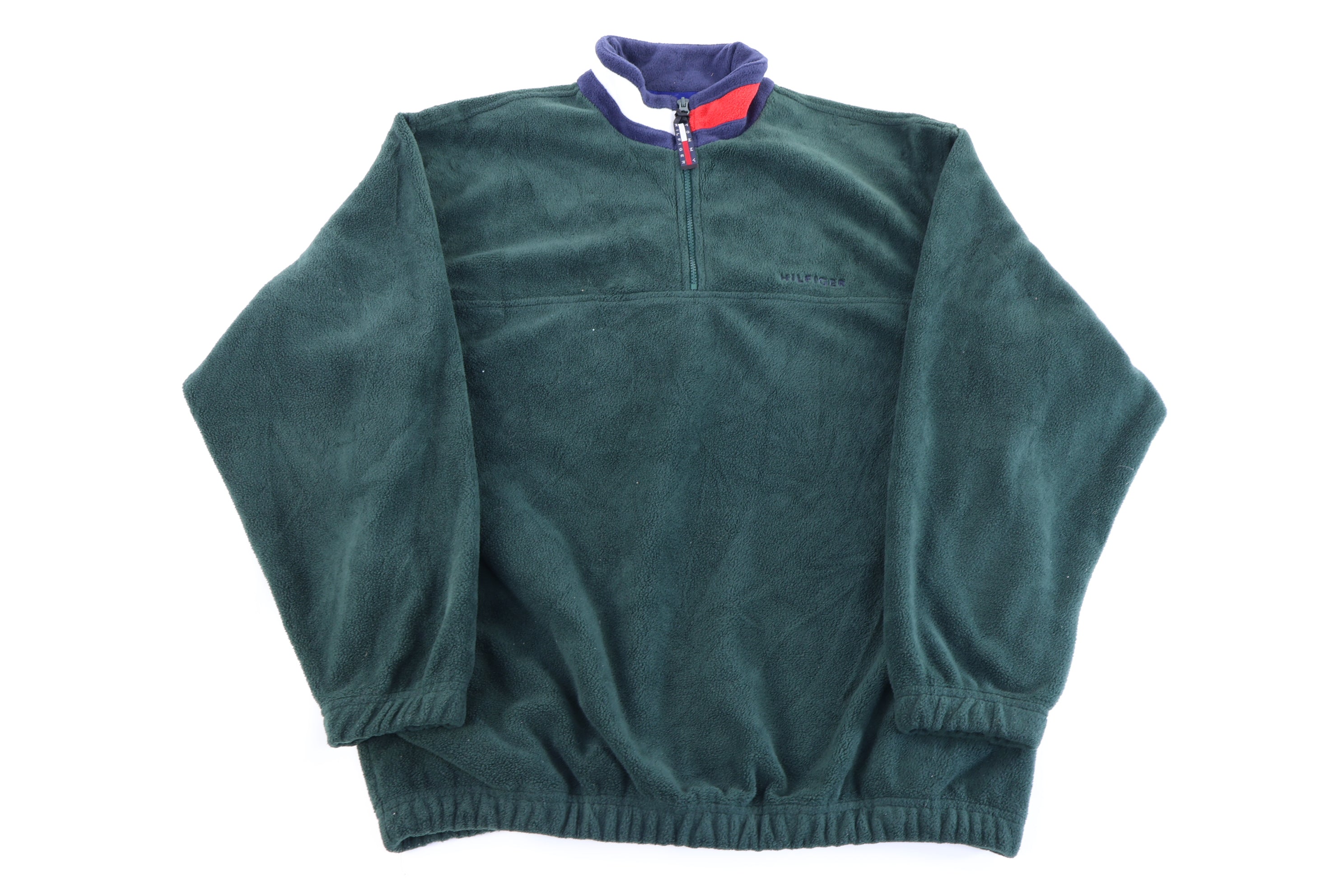 Vintage Tommy Hilfiger Green Fleece Pullover