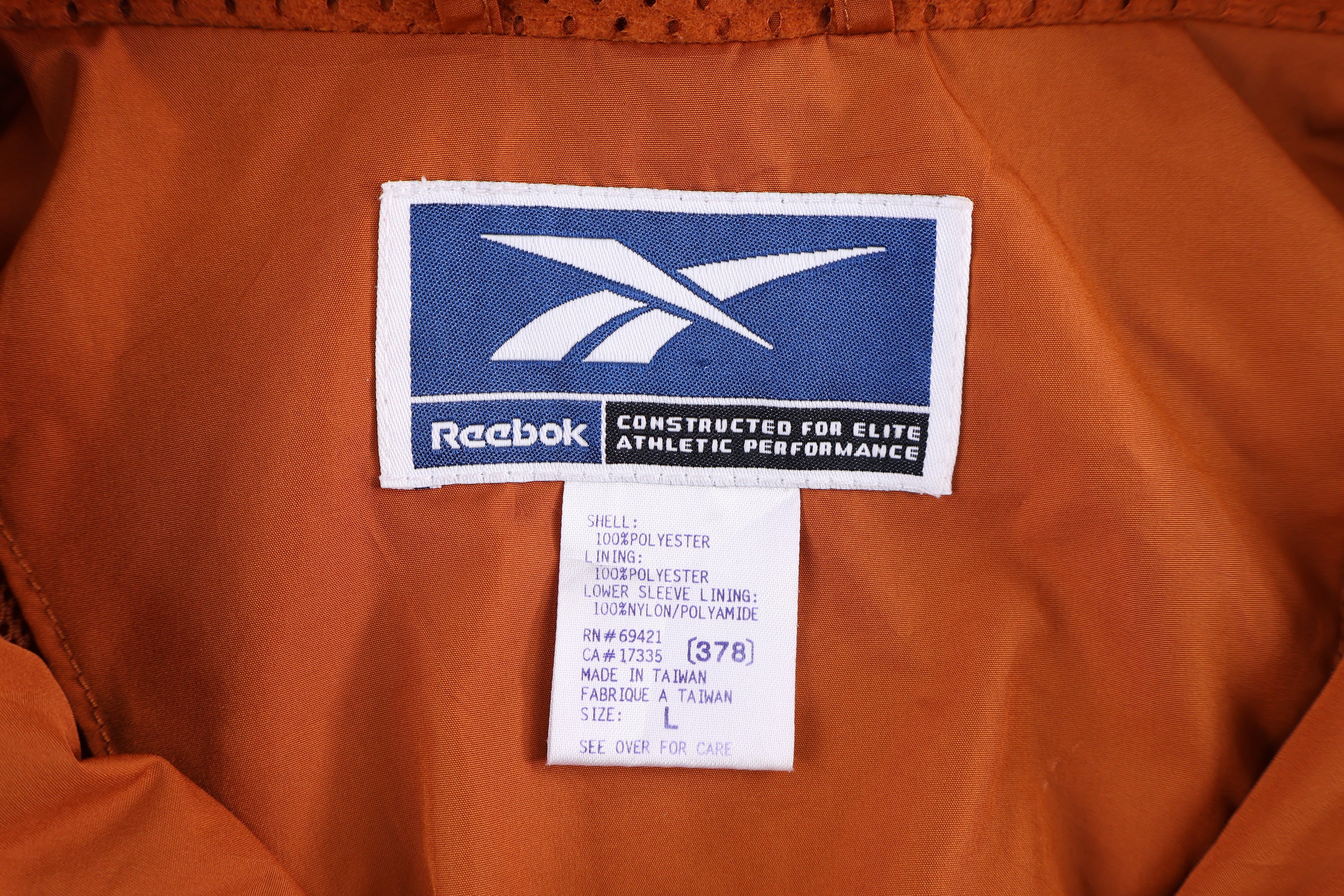 Vintage Reebok University of Texas Pullover Windbreaker
