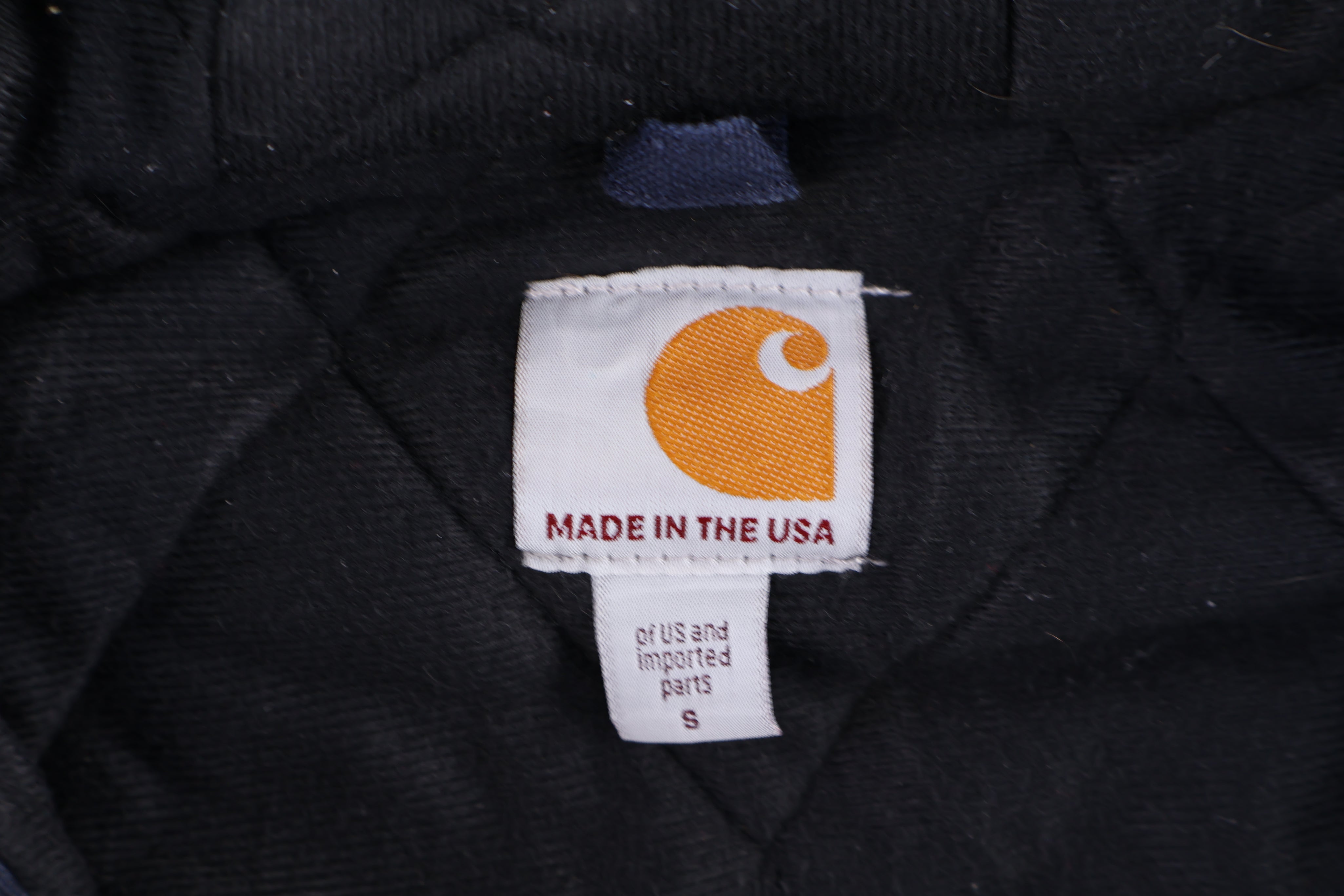Carhartt Logo Patch Blue Full Zip Jacket