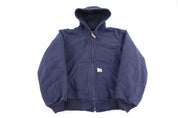 Carhartt Logo Patch Blue Full Zip Jacket