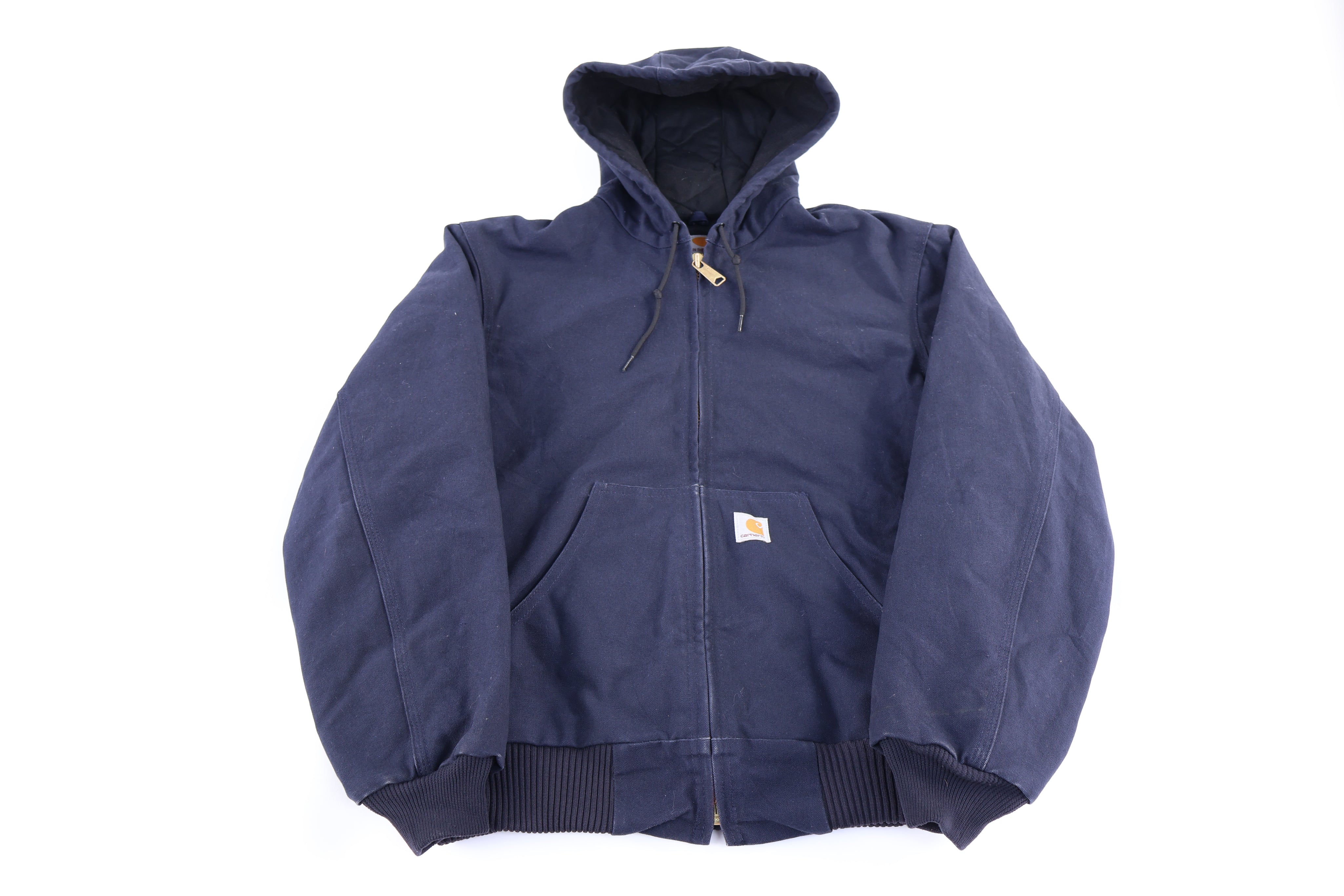 Carhartt Logo Patch Blue Full Zip Jacket