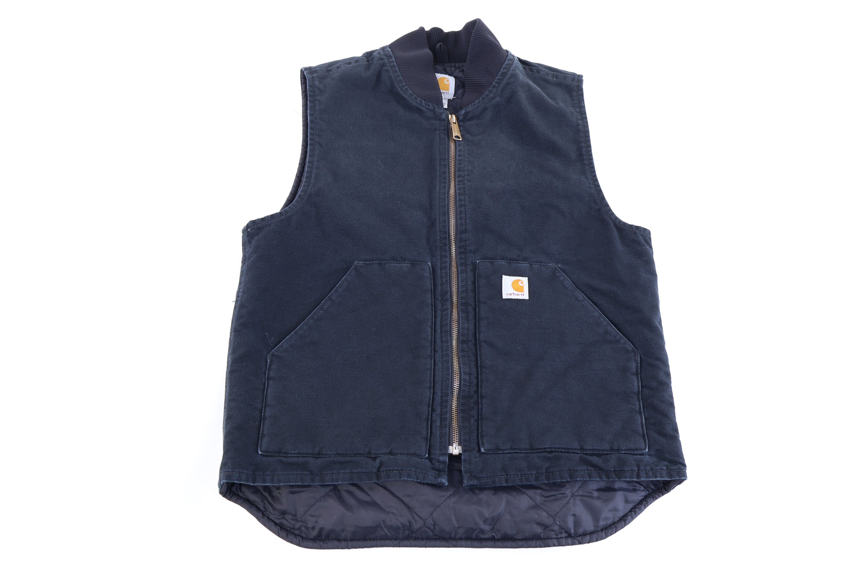 Carhartt Logo Patch Black Full Zip Vest