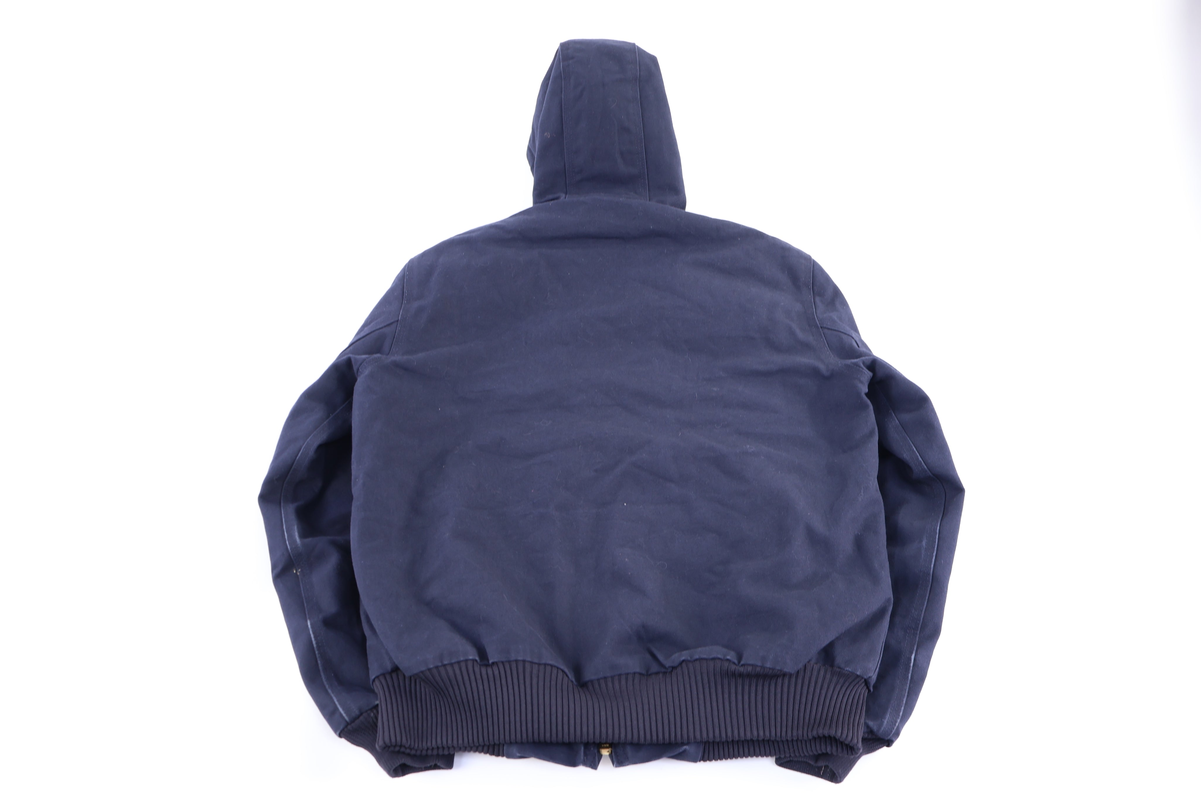 Carhartt Logo Patch Blue Full Zip Jacket