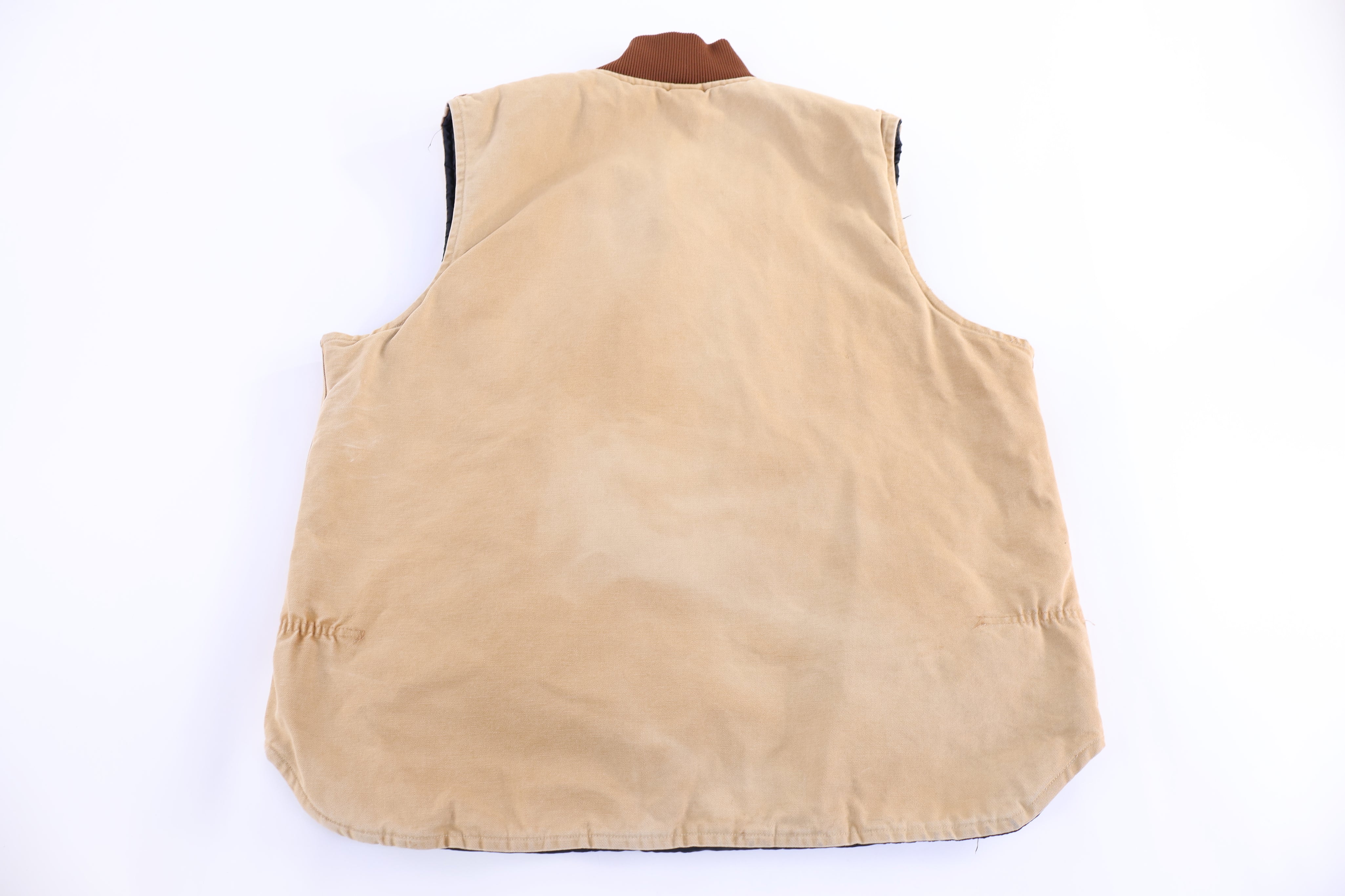 Carhartt Logo Patch Tan Full Zip Vest