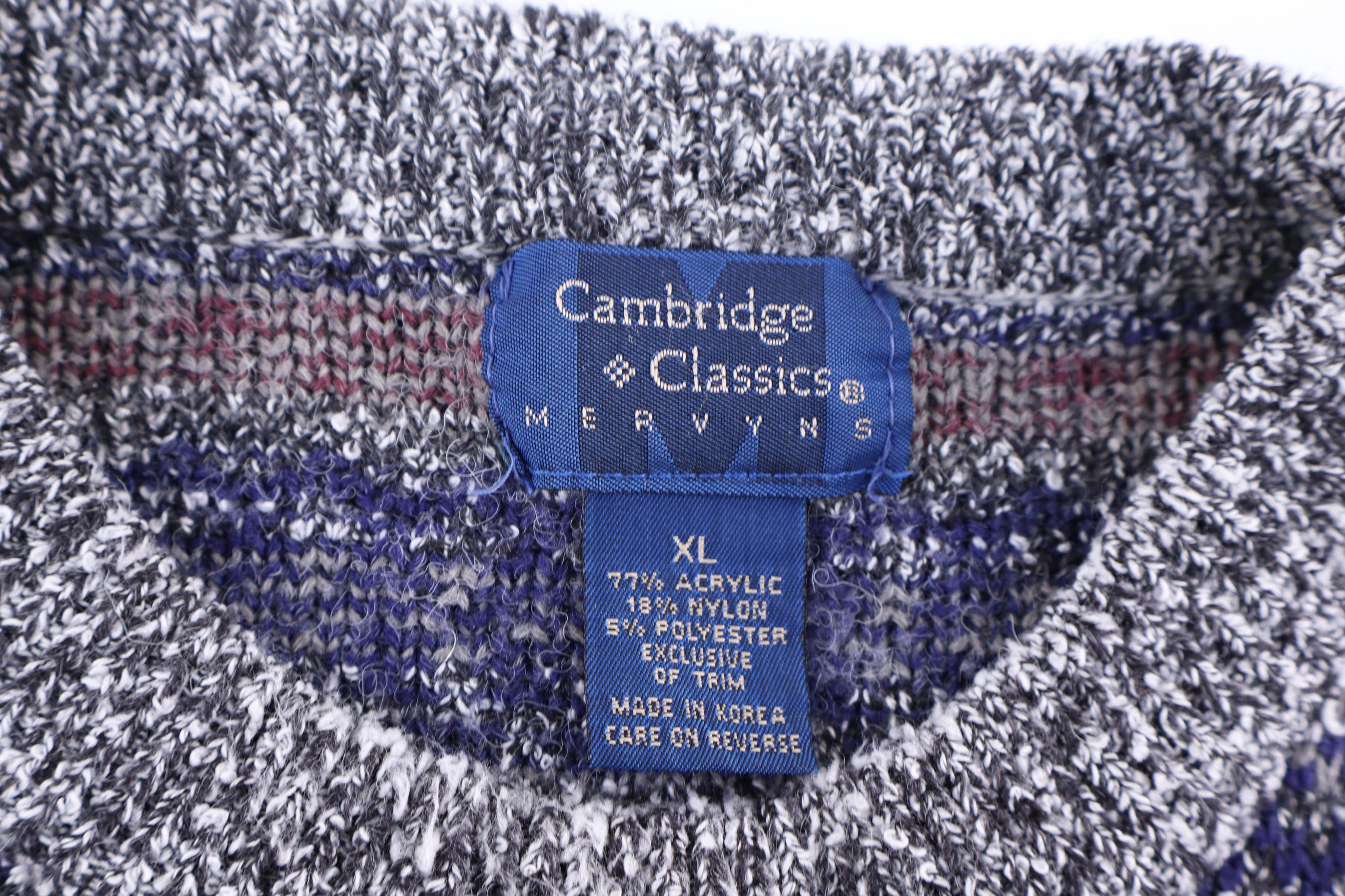 90's Cambridge Classics Multipattern Knit Sweater