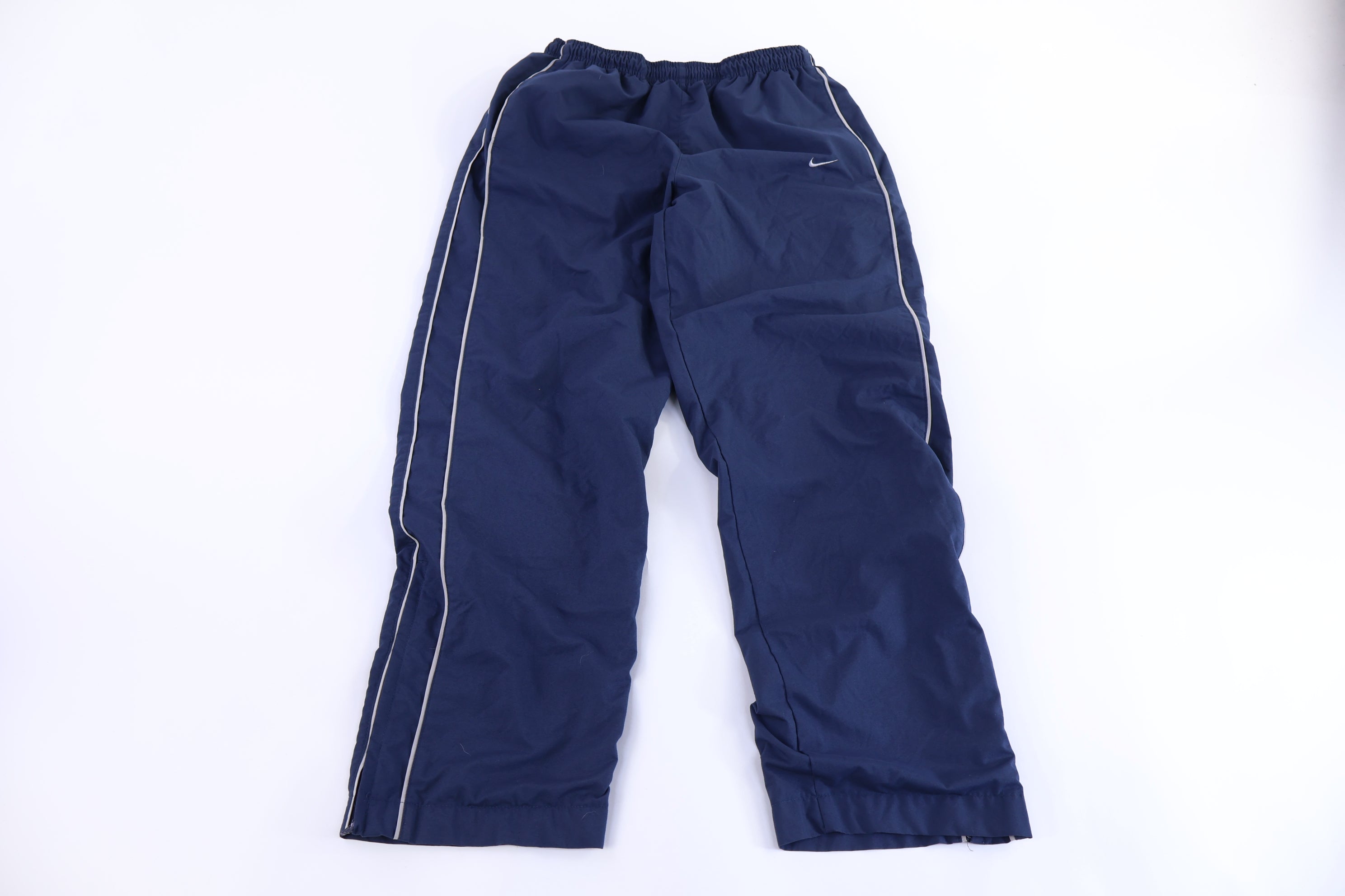 Vintage Nike Embroidered Logo Blue Track Pants