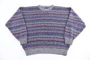 90's Cambridge Classics Multipattern Knit Sweater