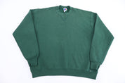 90's Russell Athletic Green Blank Sweatshirt