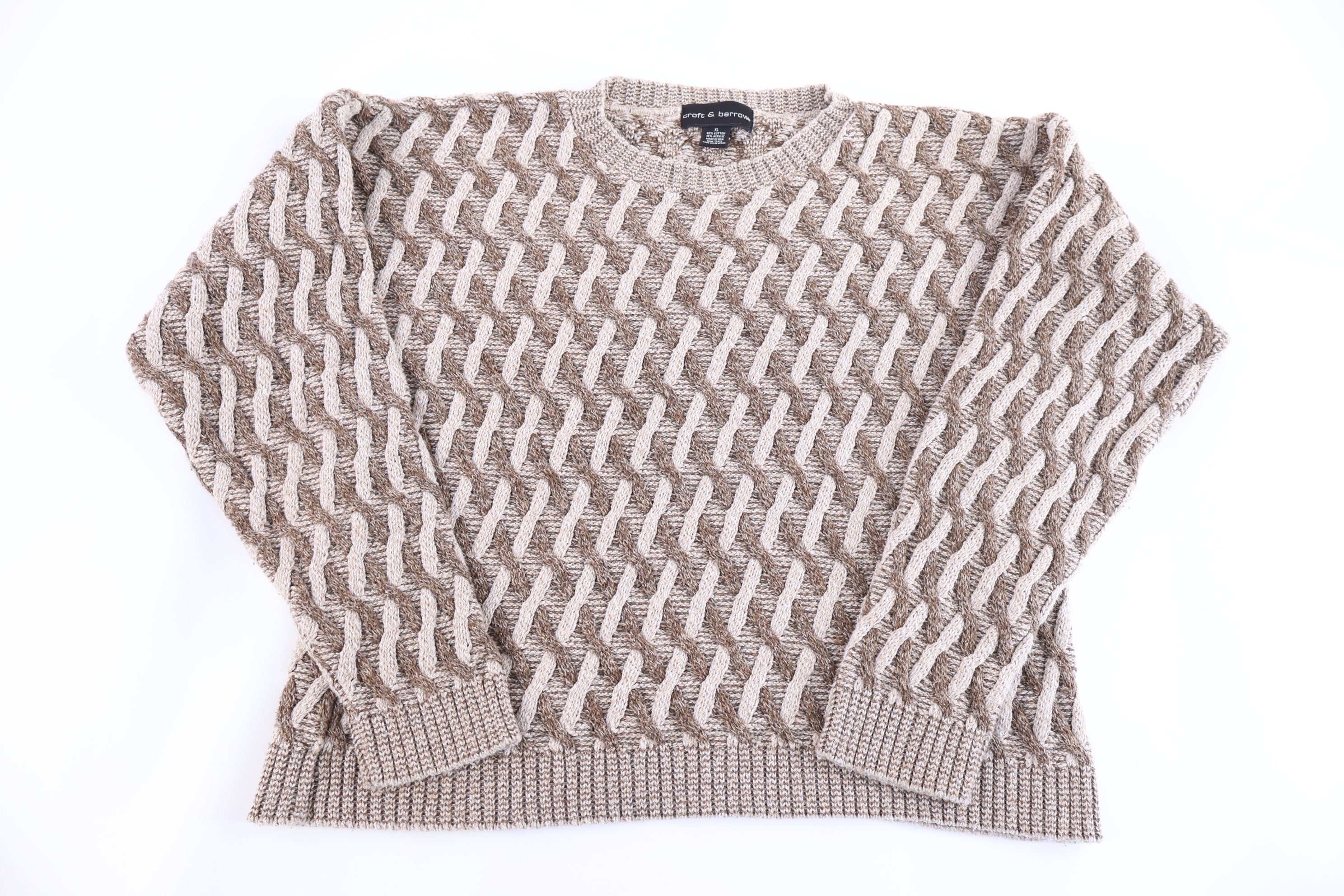 Vintage Croft & Barrow Multipattern Knit Sweater