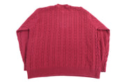 Vintage Tommy Hilfiger Embroidered Logo Red Knit Sweater