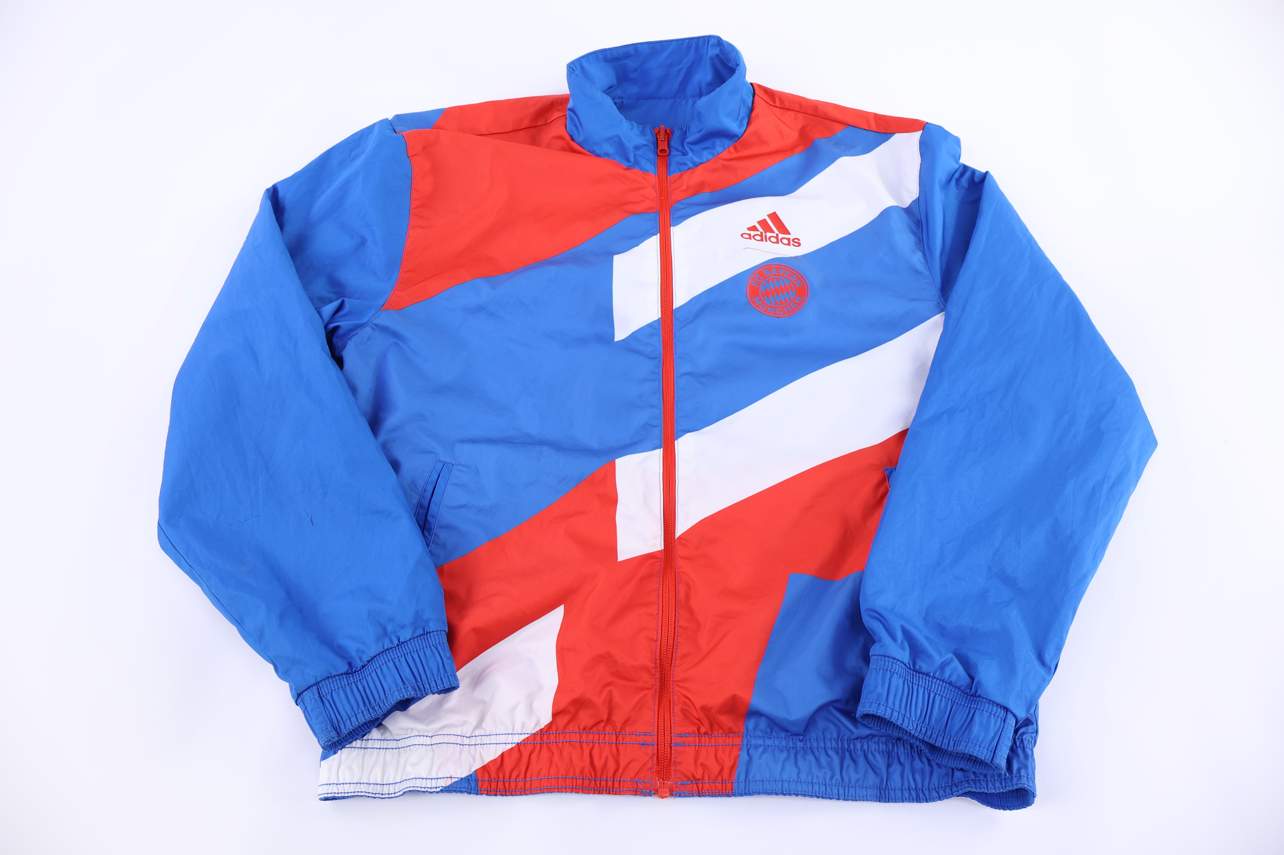 Adidas Embroidered Logo Multicolor Full Zip Reversible Jacket