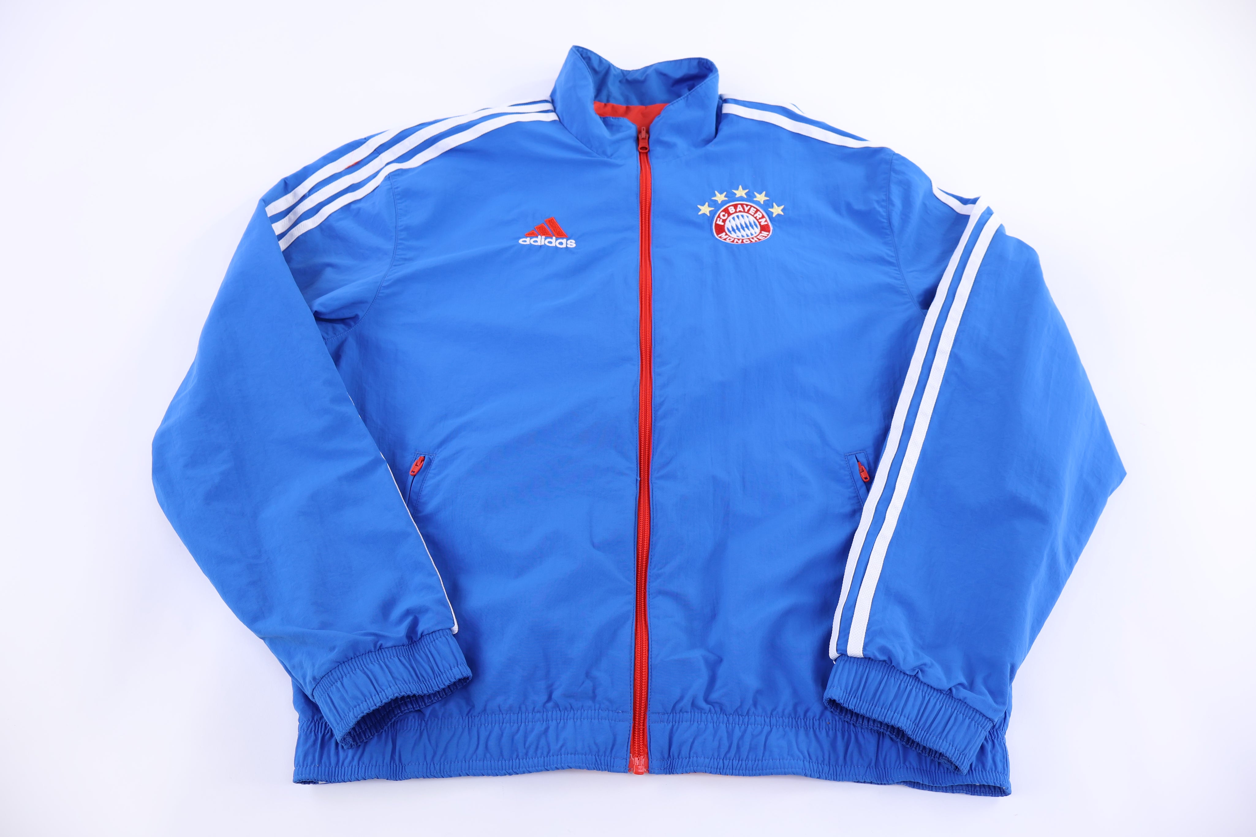 Adidas Embroidered Logo Multicolor Full Zip Reversible Jacket