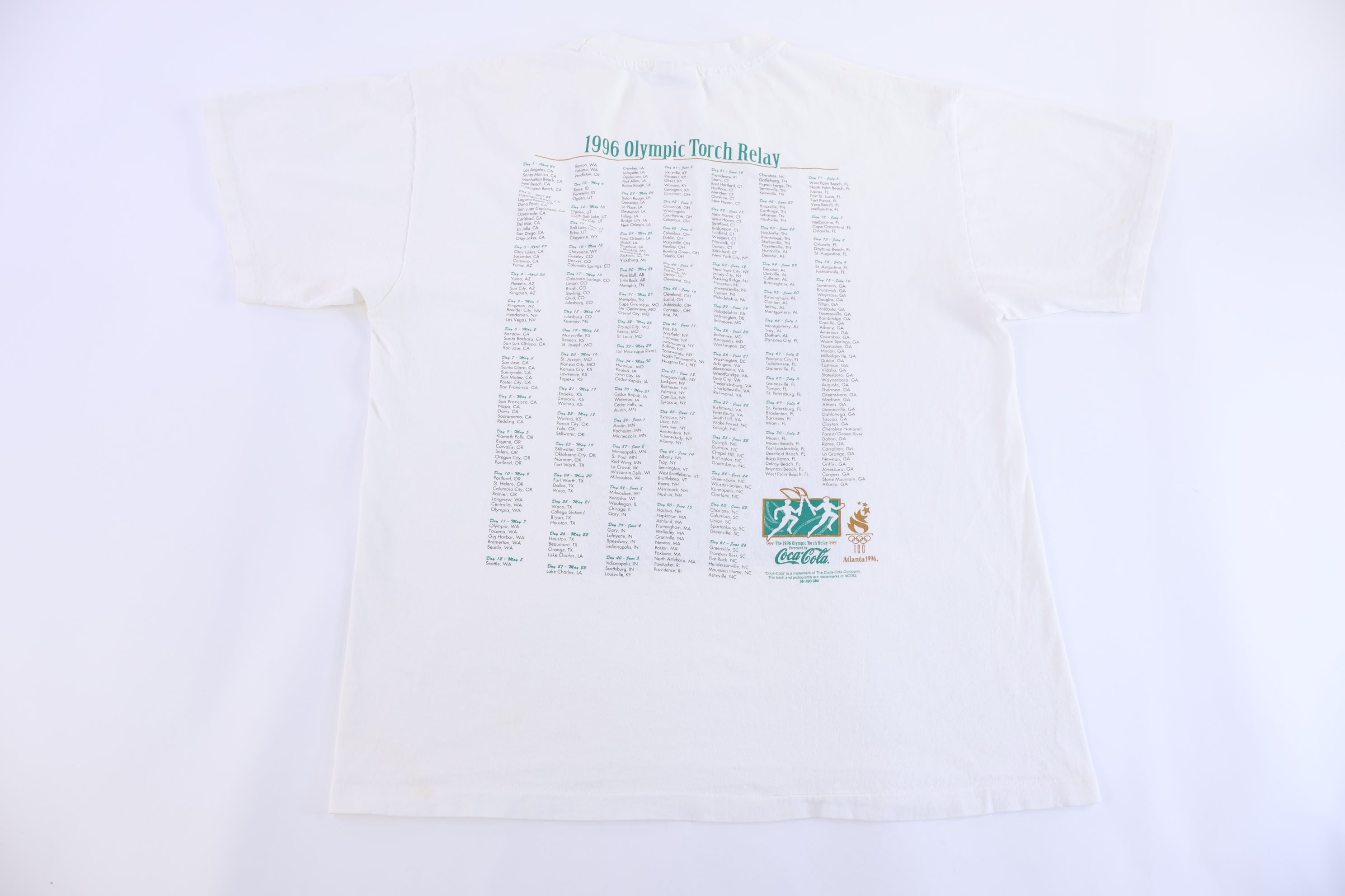 1996 Atlanta Olympic Torch Relay T-shirt