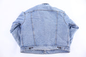 80's Levi's Sherpa Lined Light Wash Denim Jacket