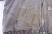 Carhartt Logo Patch Grey Full Zip Jacket