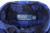 Polo by Ralph Lauren Black & Blue Plaid LS Button Down