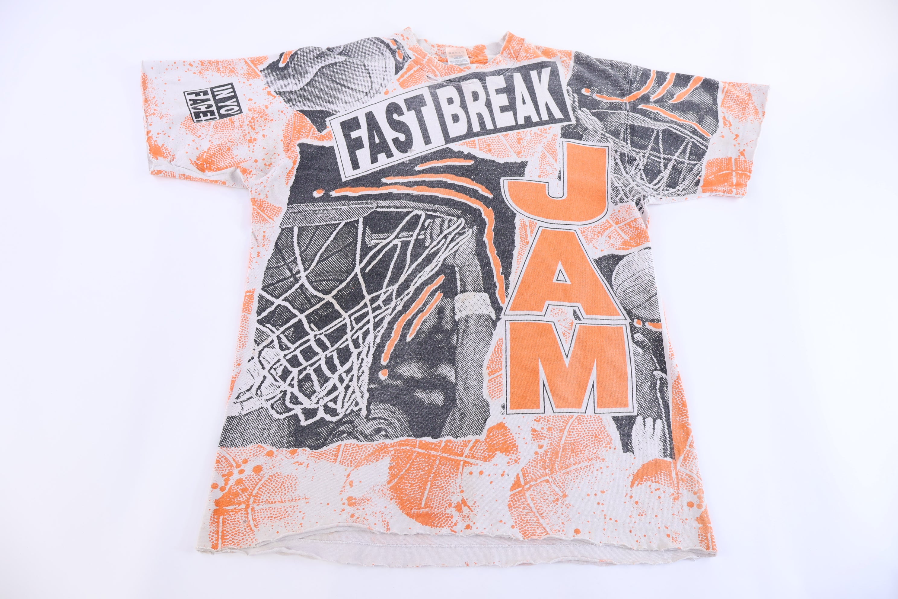 90's Fast Break Jam All Over Graphic T-shirt