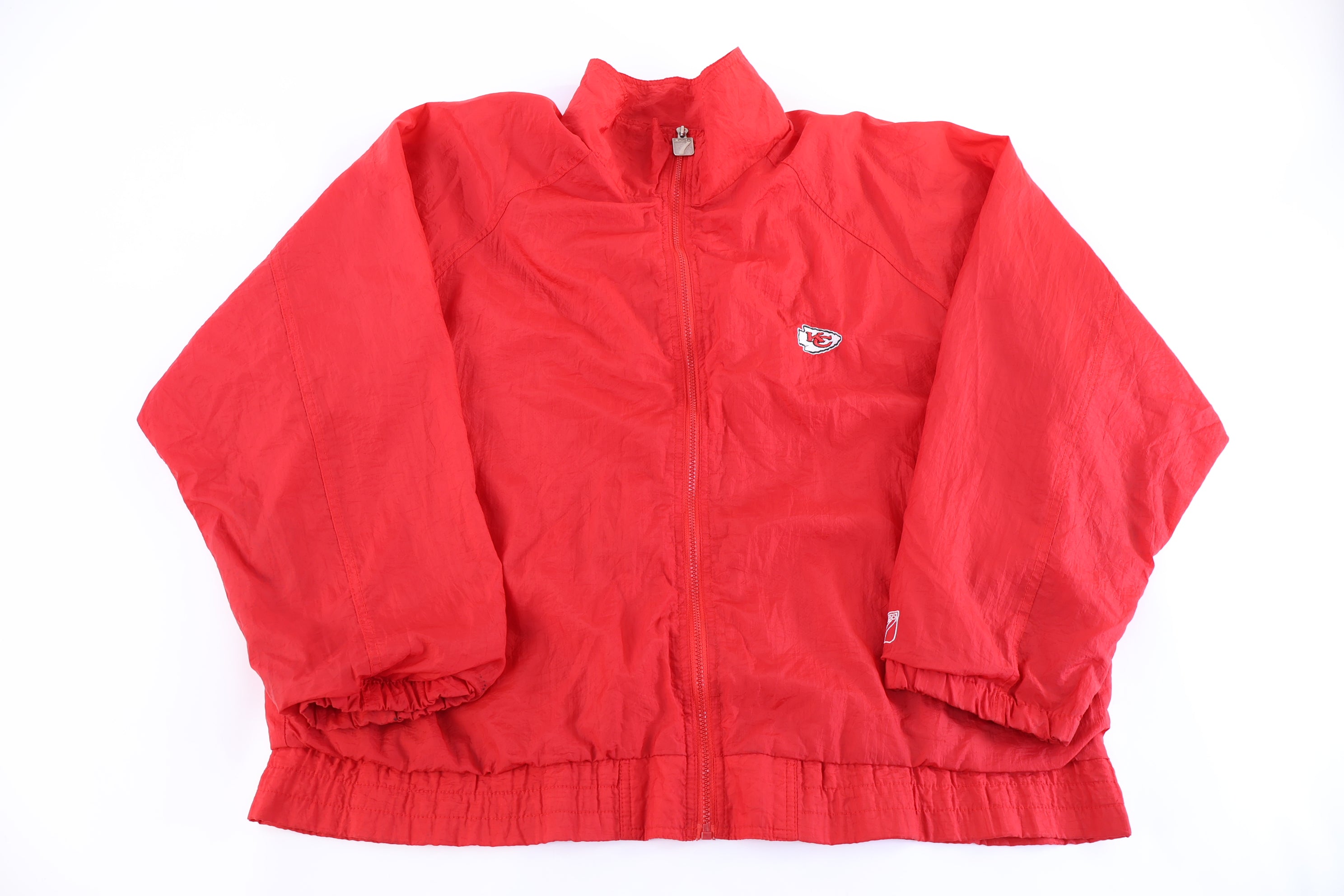 Vintage Kansas City Chiefs Football Full Zip Windbreaker