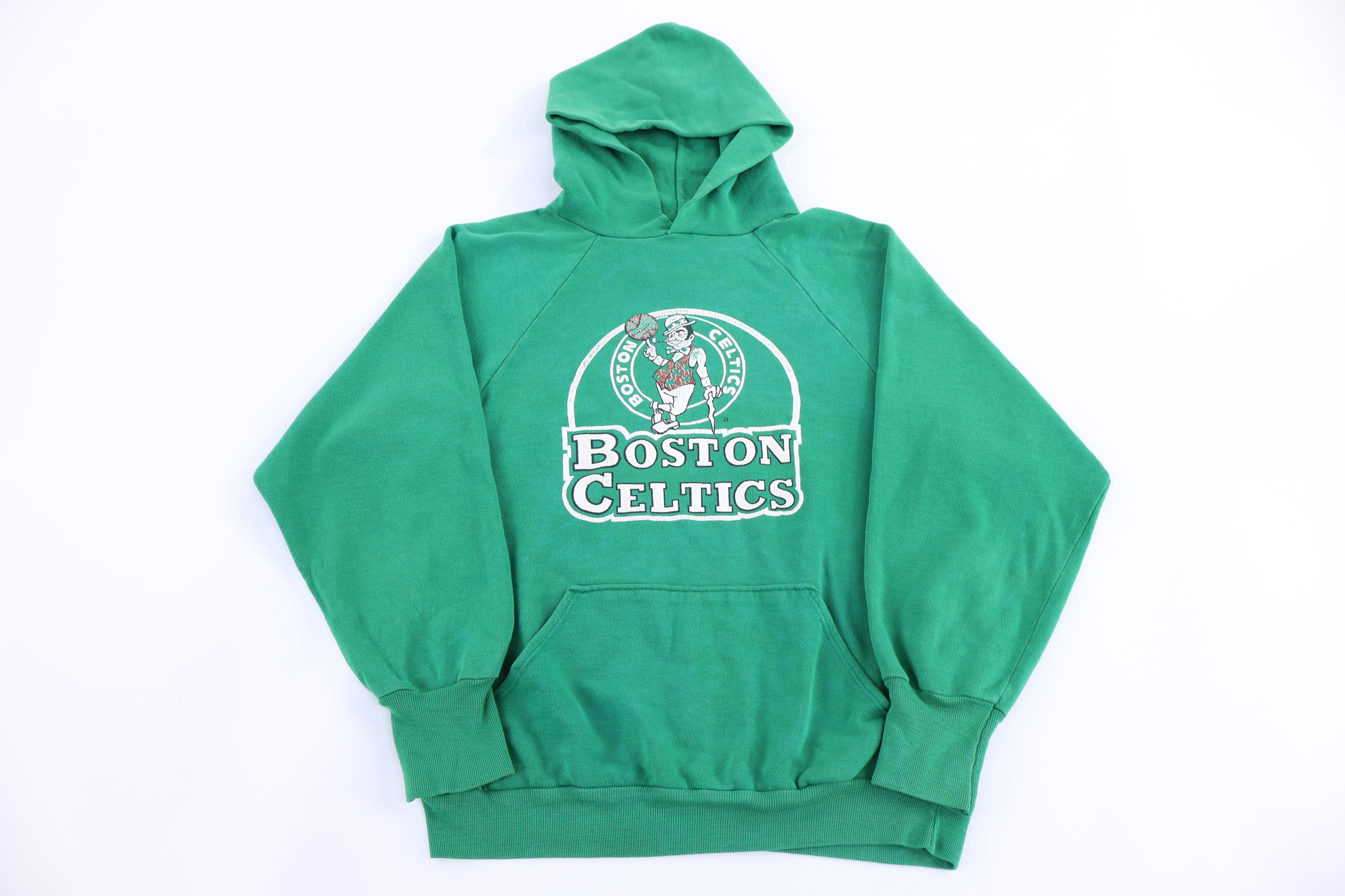 80's Boston Celtics Basketball Pullover Hoodie