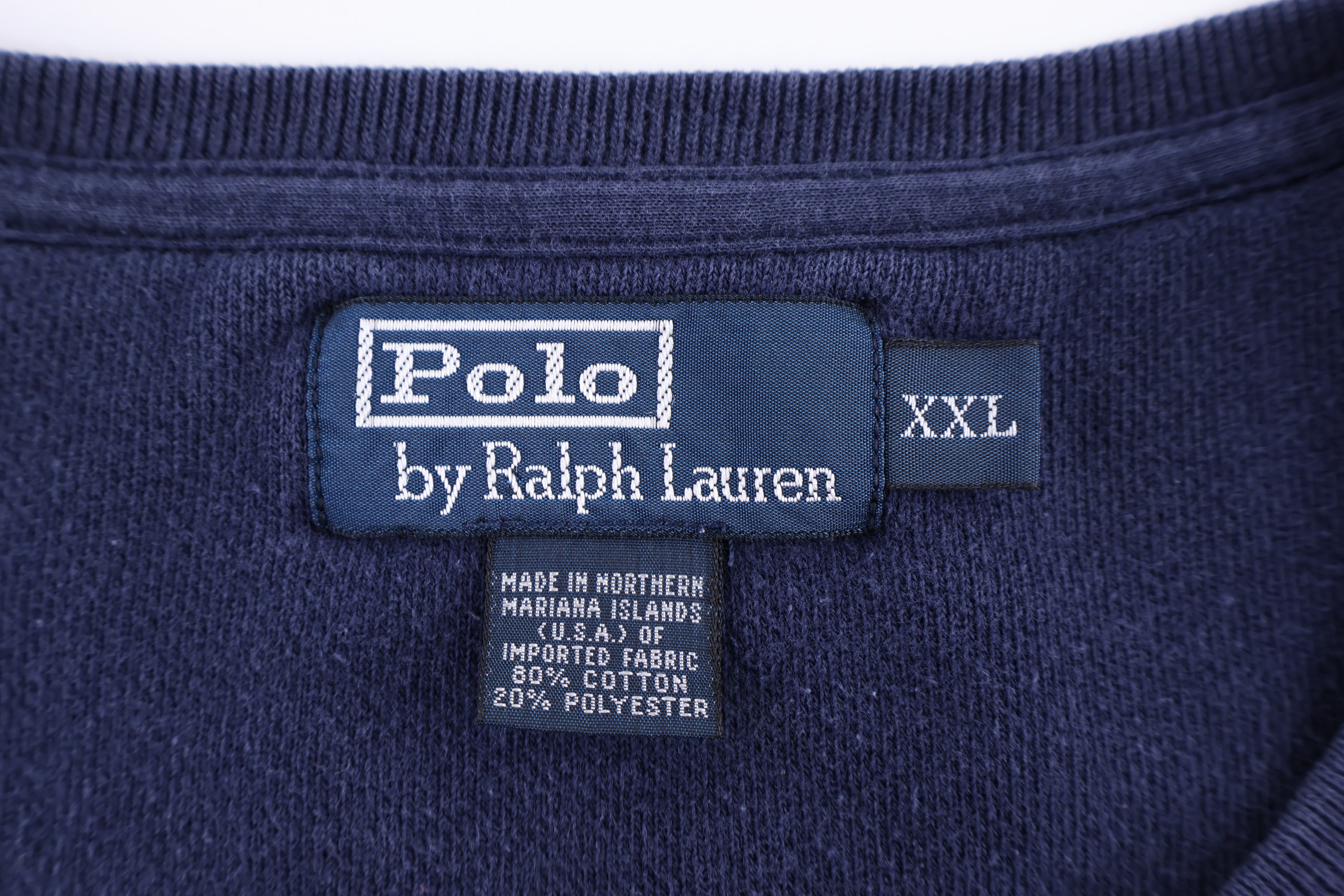 Polo by Ralph Lauren Embroidered Logo Blue Pullover Sweater