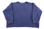 Polo by Ralph Lauren Embroidered Logo Blue Pullover Sweater
