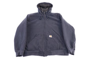 Carhartt Logo Patch Black Full Zip Jacket