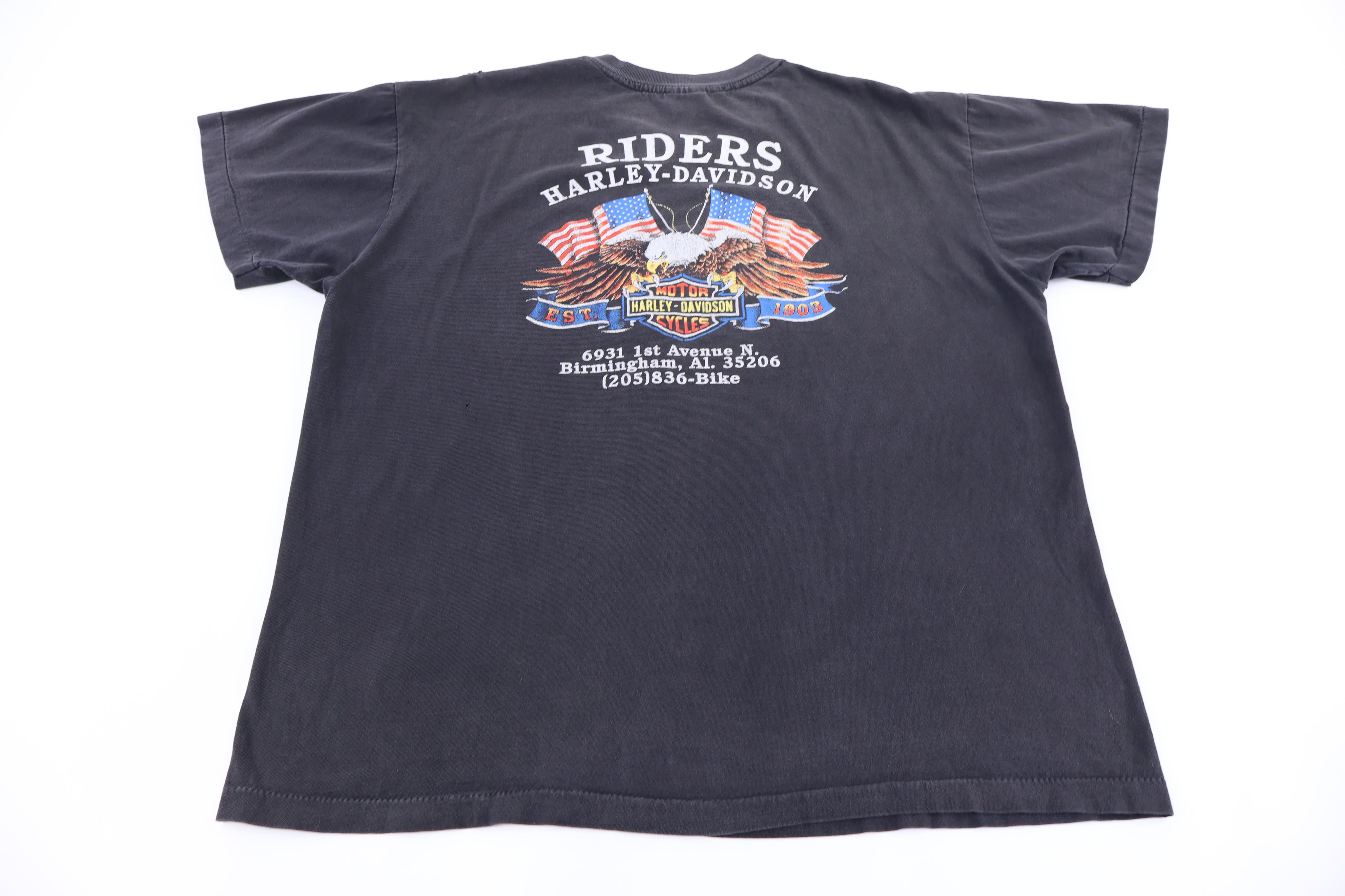 1990 Harley Davidson Motorcycles The Last Biker On Earth 3D Emblem T-shirt