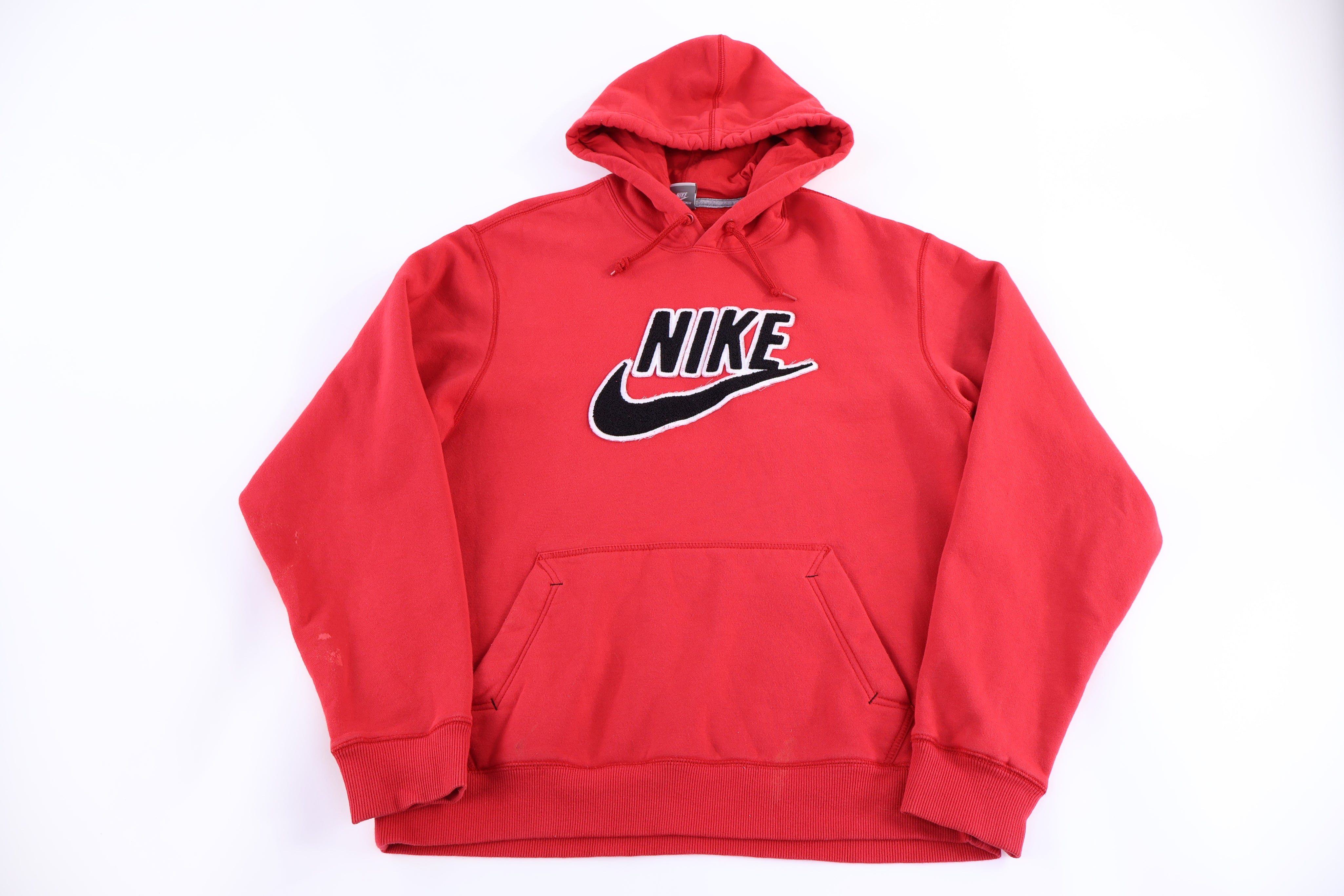Nike Embroidered Red Pullover Hoodie