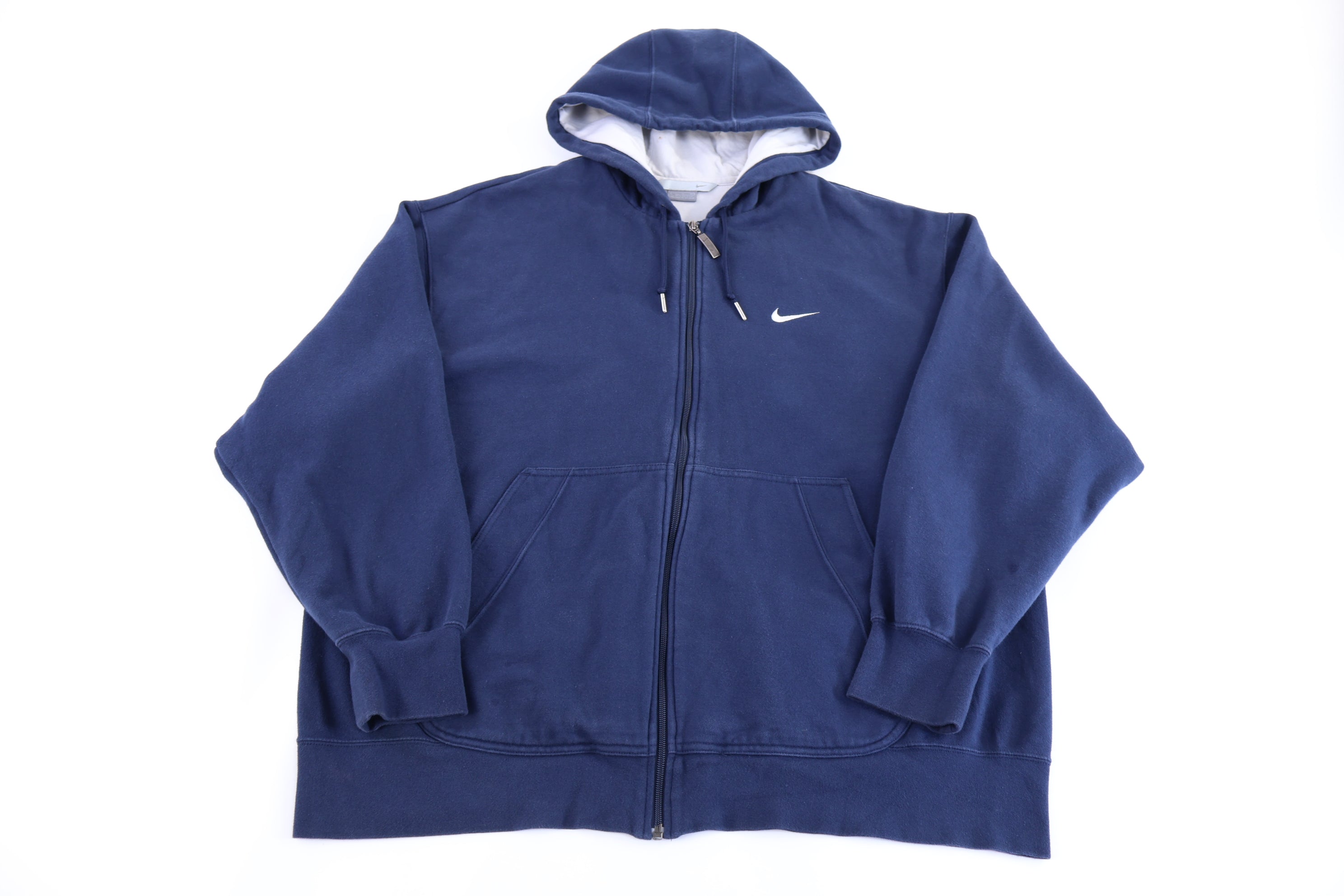 Vintage Nike Embroidered Logo Blue Full Zip Jacket