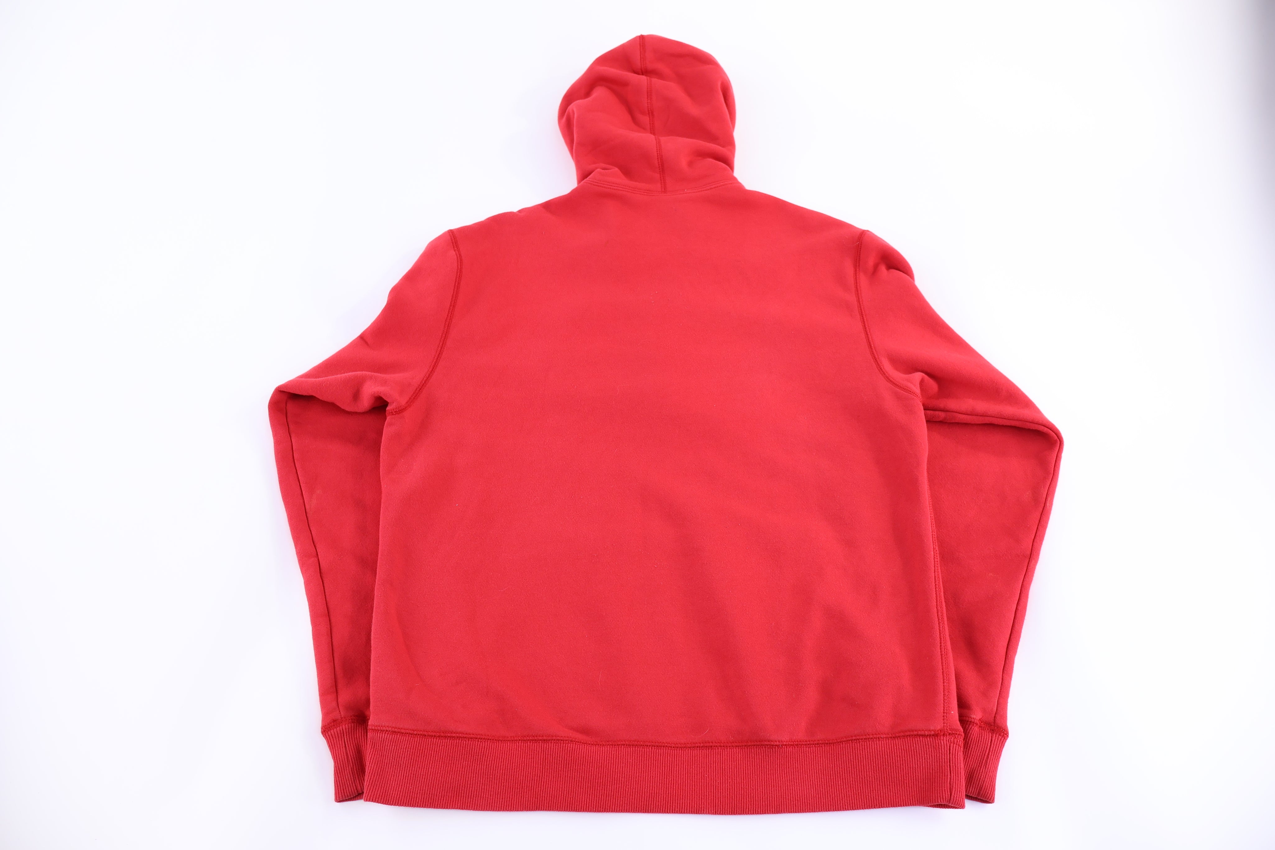 Nike Embroidered Red Pullover Hoodie