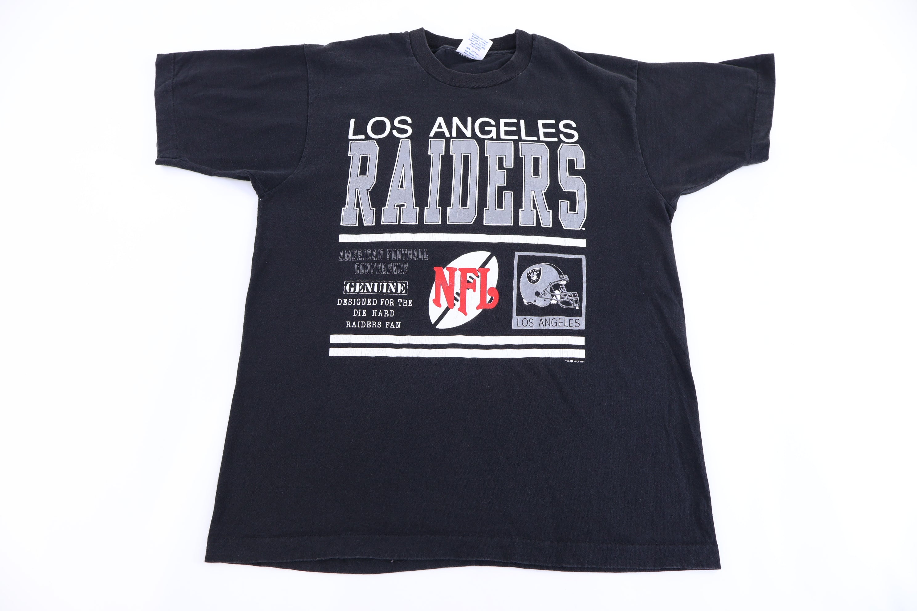 1991 Los Angeles Raiders Football T-shirt
