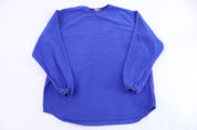 Vintage Nike Embroidered Logo Blue Fleece Pullover