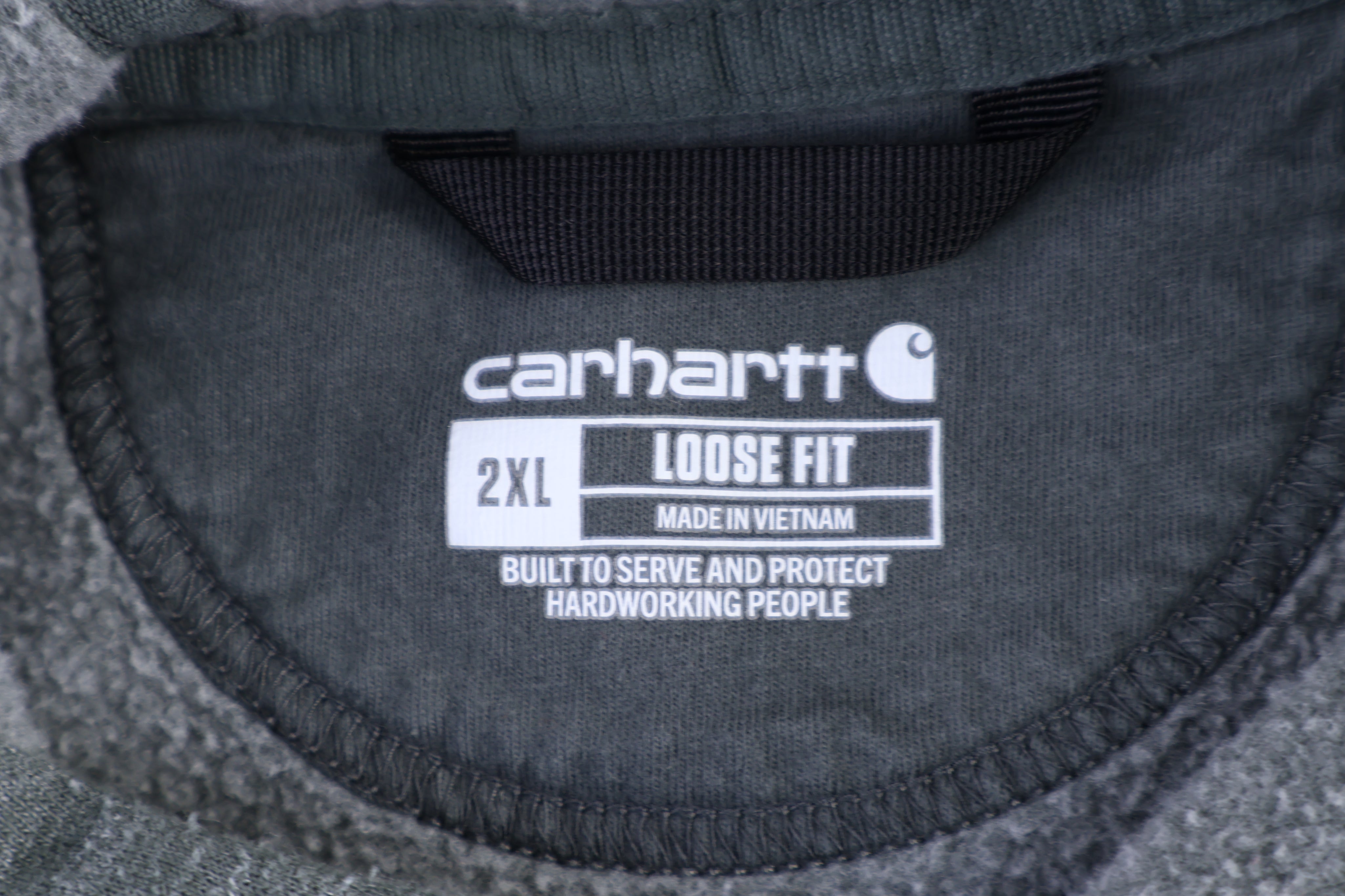 Carhartt Logo Patch Loose Fit Pullover Hoodie