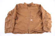 Carhartt Logo Patch Tan Full Zip Jacket